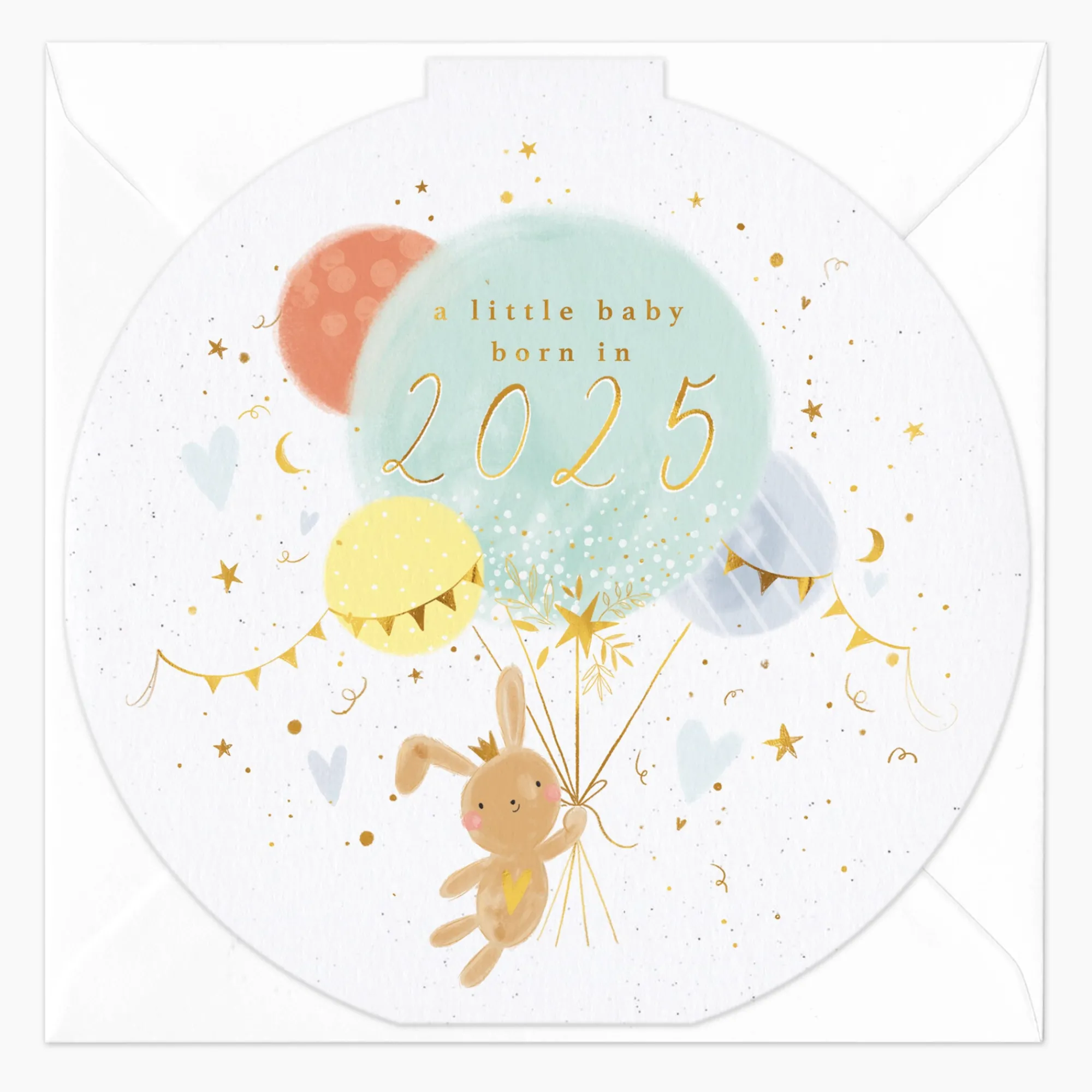 New Baby|Christening*Whistlefish 2025 Baby Boy Circular Card