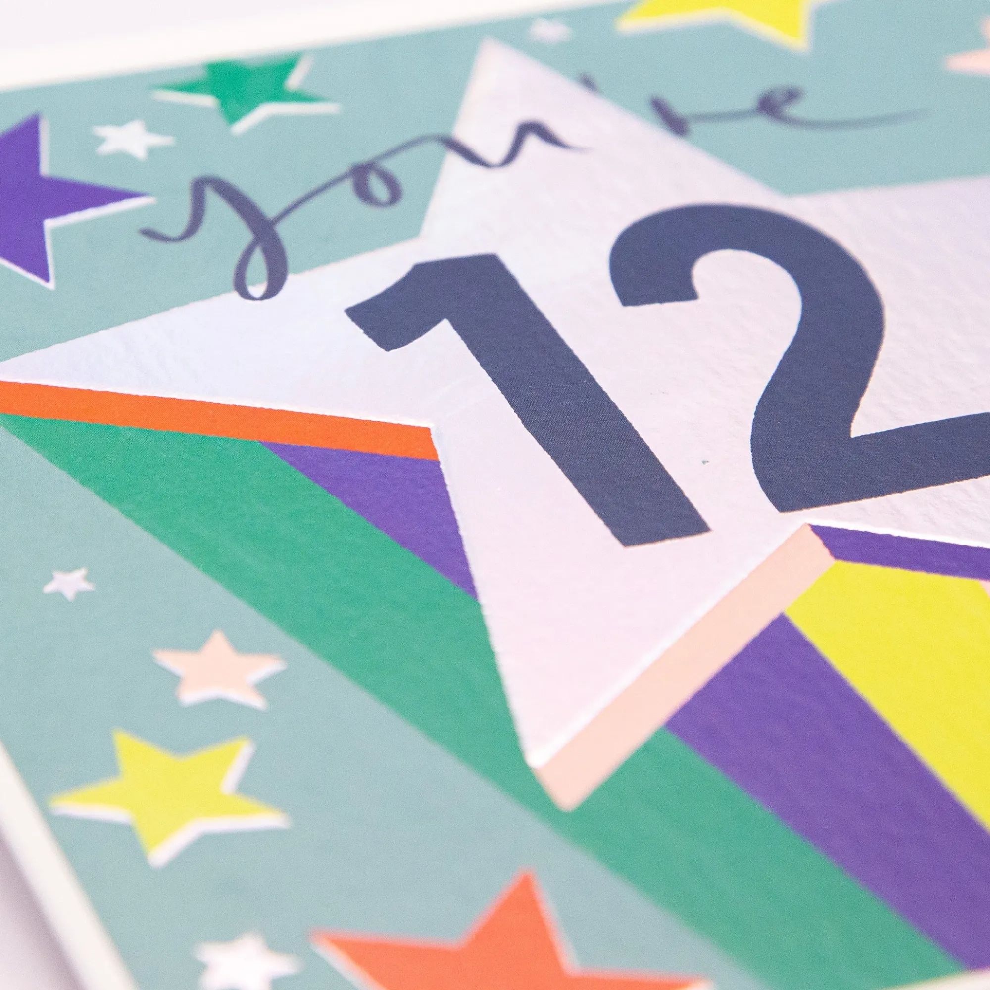 Birthday|By Age*Whistlefish 12 Star Birthday Card