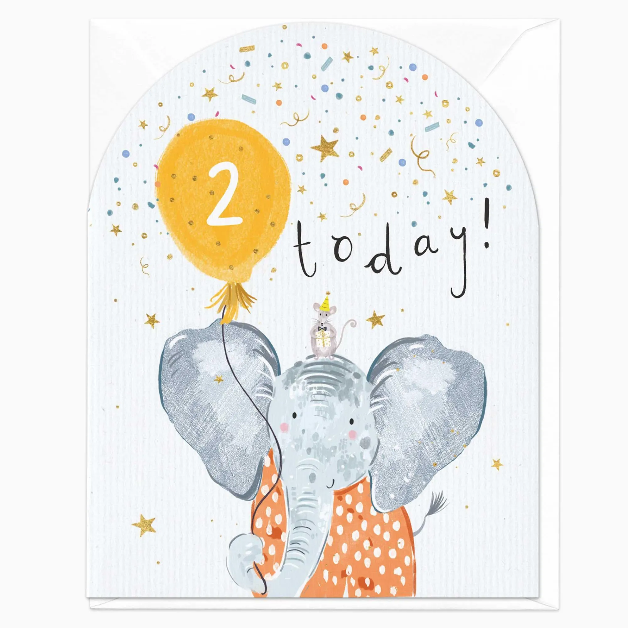 Birthday|By Age*Whistlefish 2 Today Elephant Birthday Card