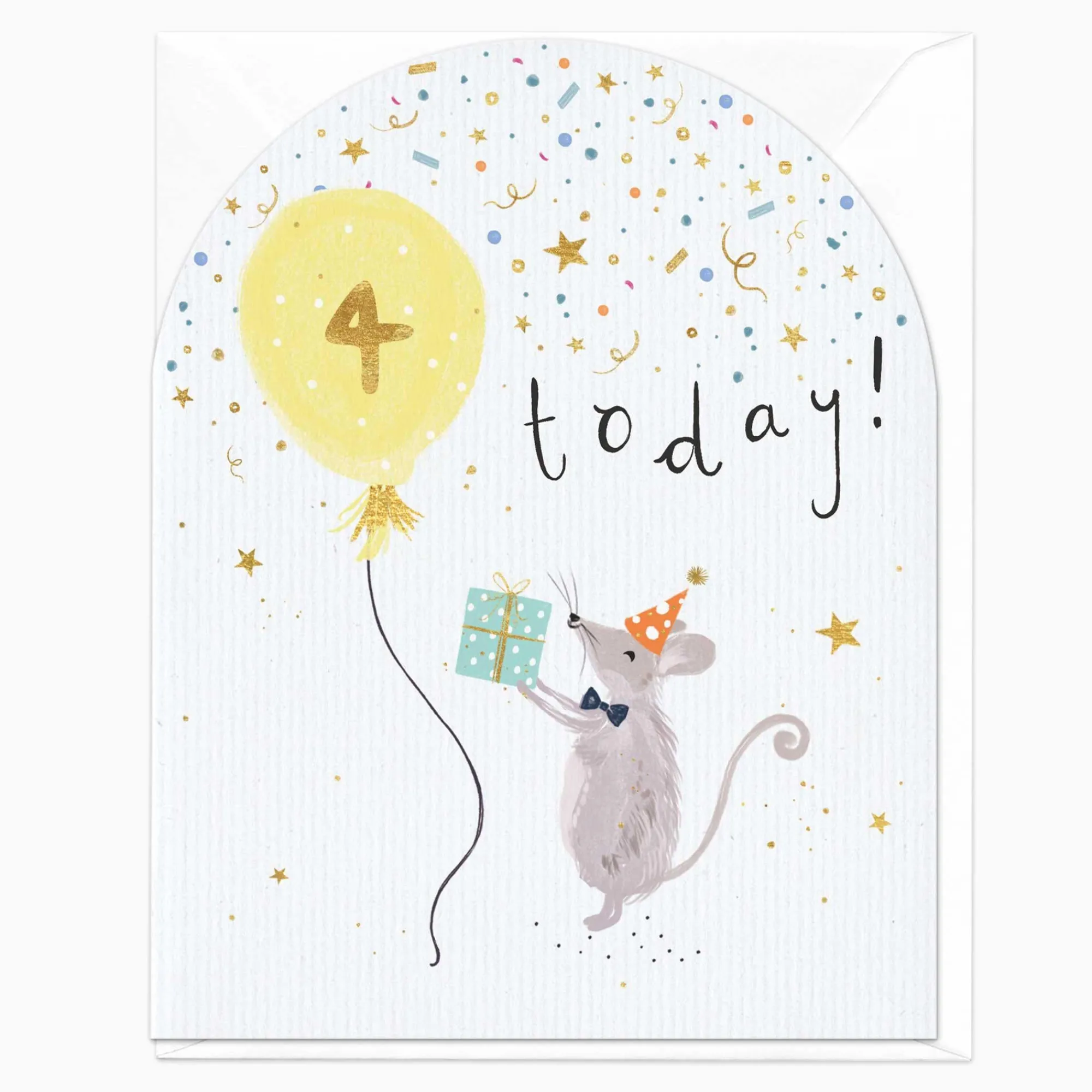 Birthday|By Age*Whistlefish 4 Today Mouse Birthday Card