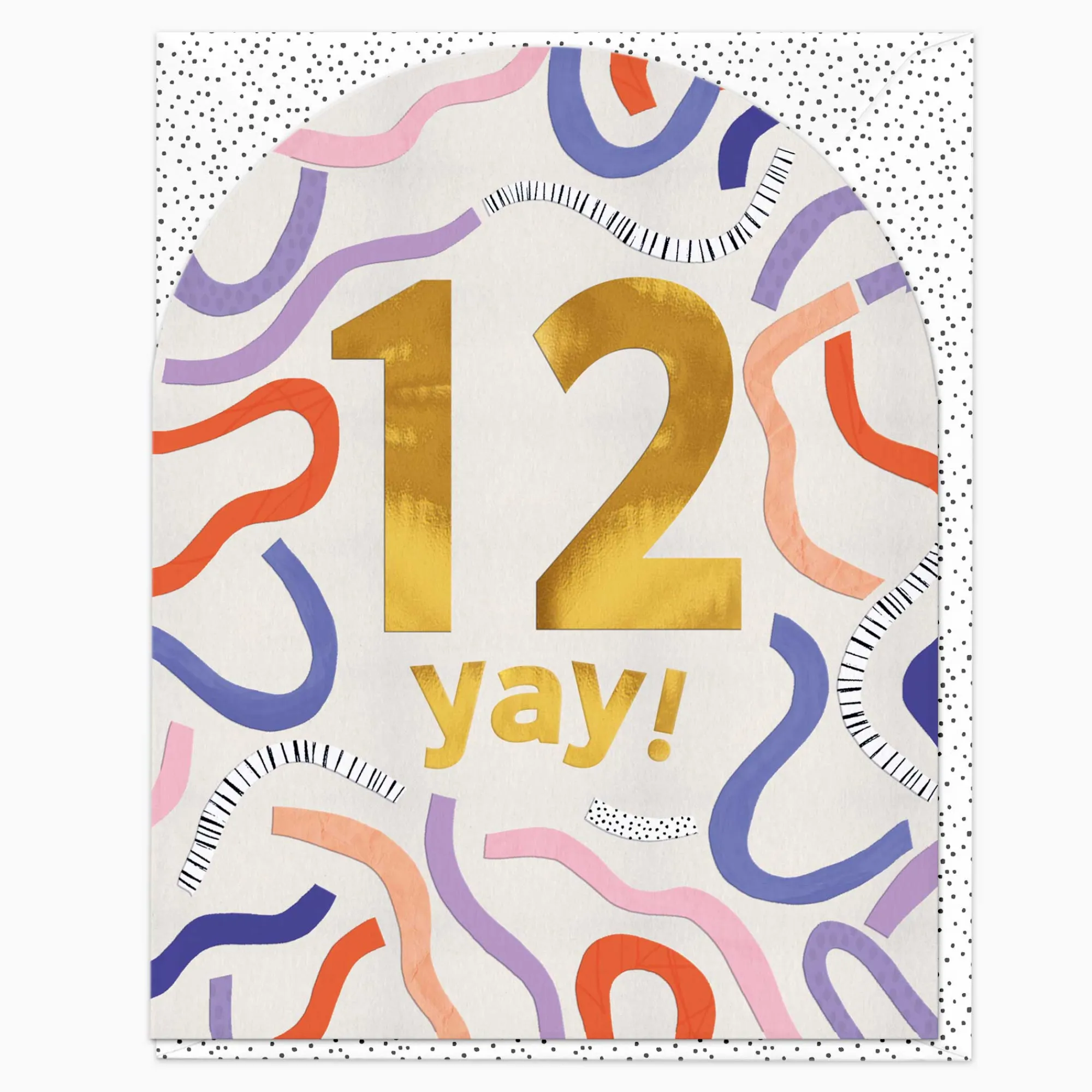 Birthday|By Age*Whistlefish 12 Today Streamer Birthday Card
