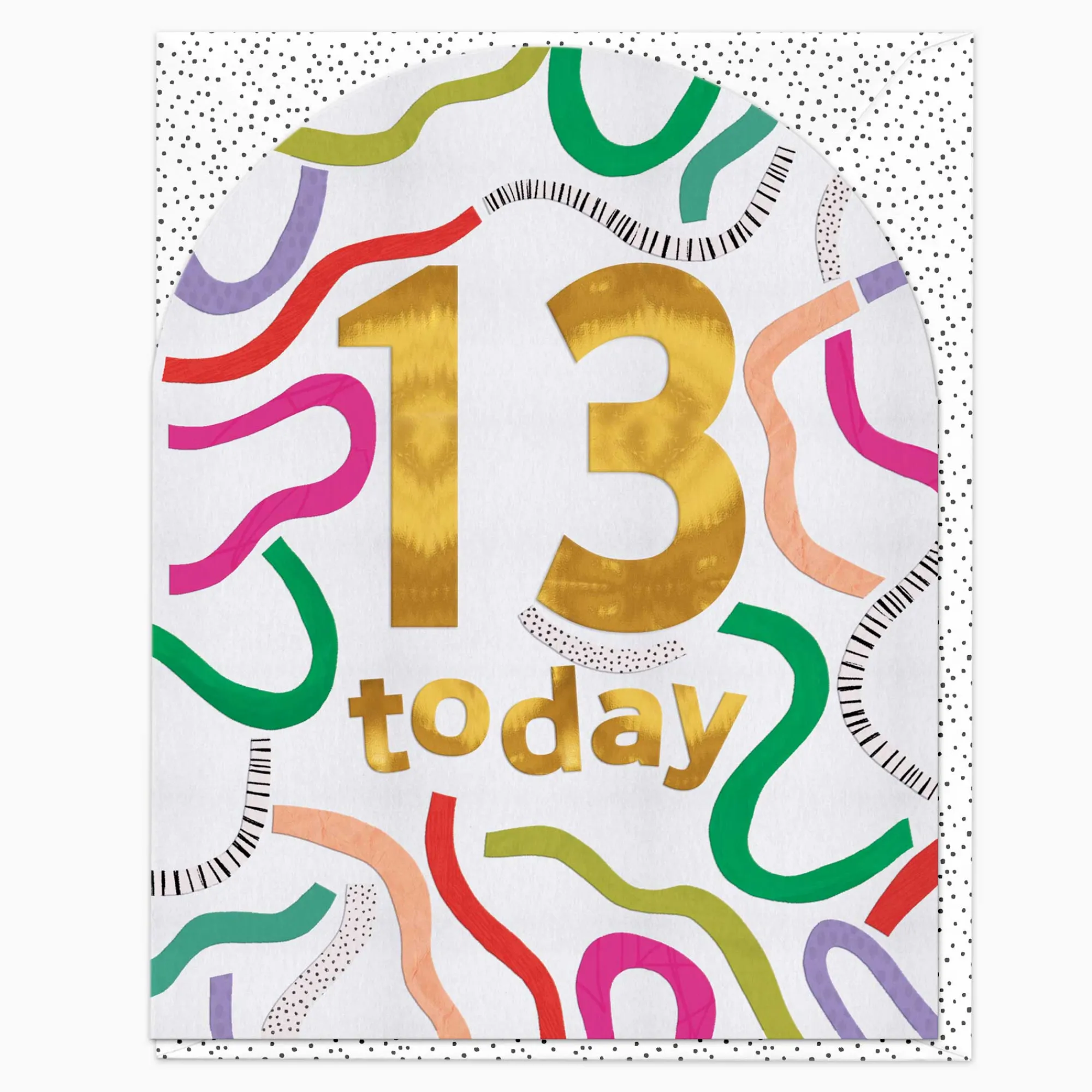 Birthday|By Age*Whistlefish 13 Today Streamer Birthday Card