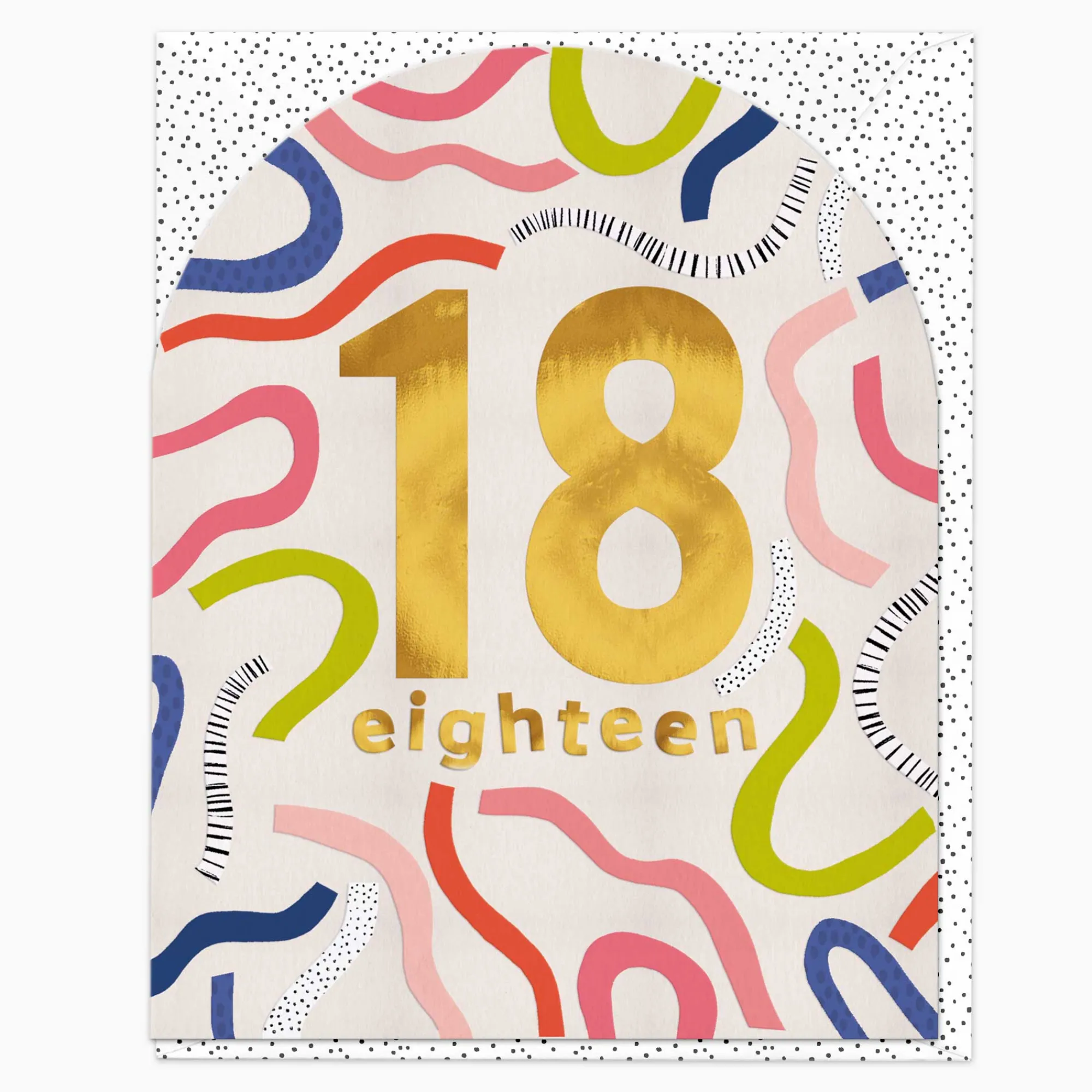 Birthday|By Age*Whistlefish 18 Today Streamer Birthday Card