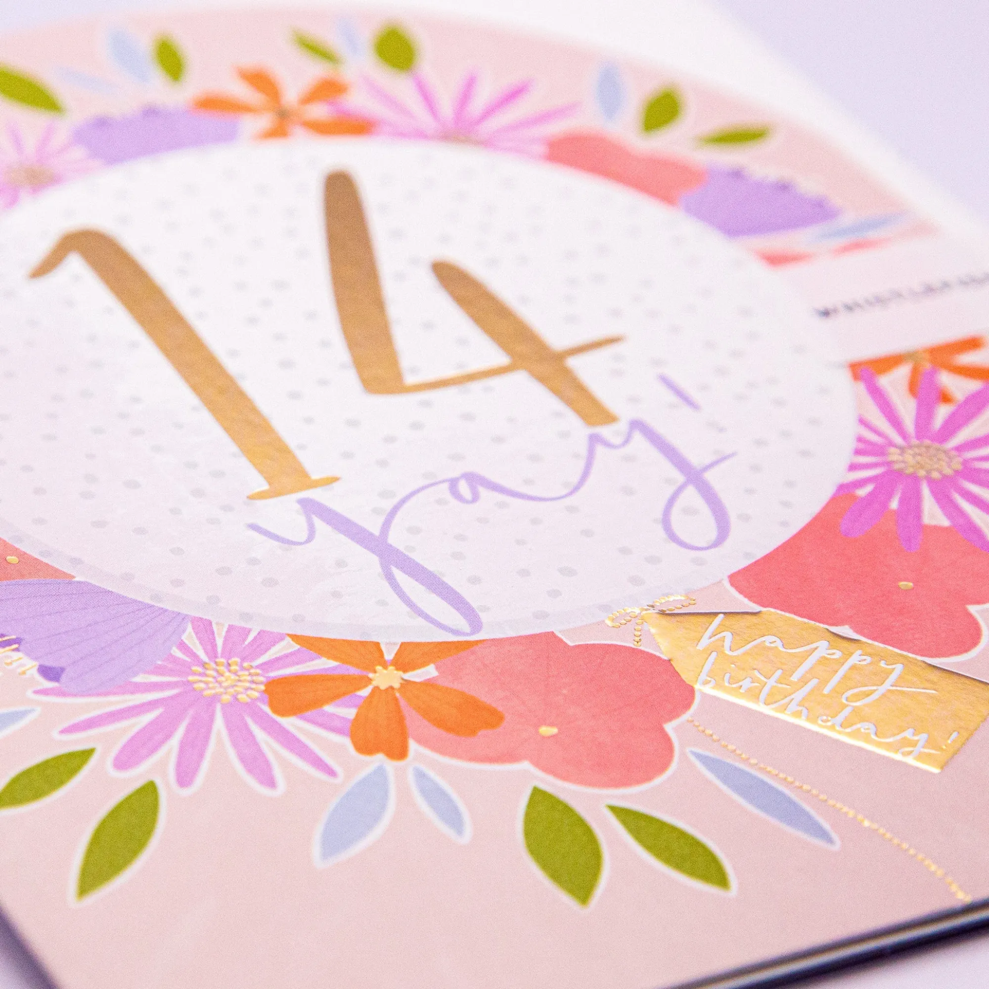 Birthday|By Age*Whistlefish 14 Today Vibrant Arch Card