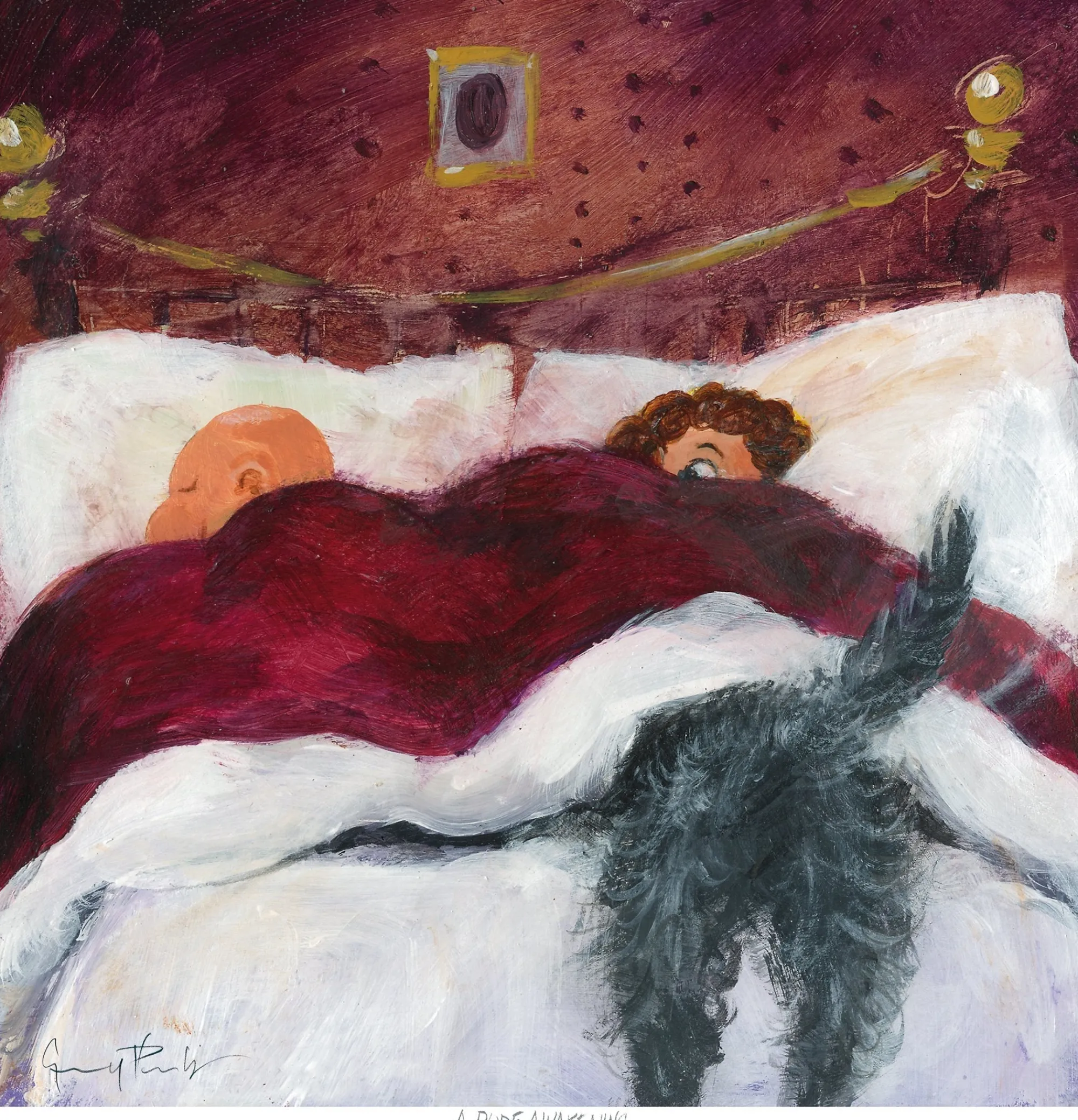 Unframed Prints*Whistlefish A Rude Awakening Art Print