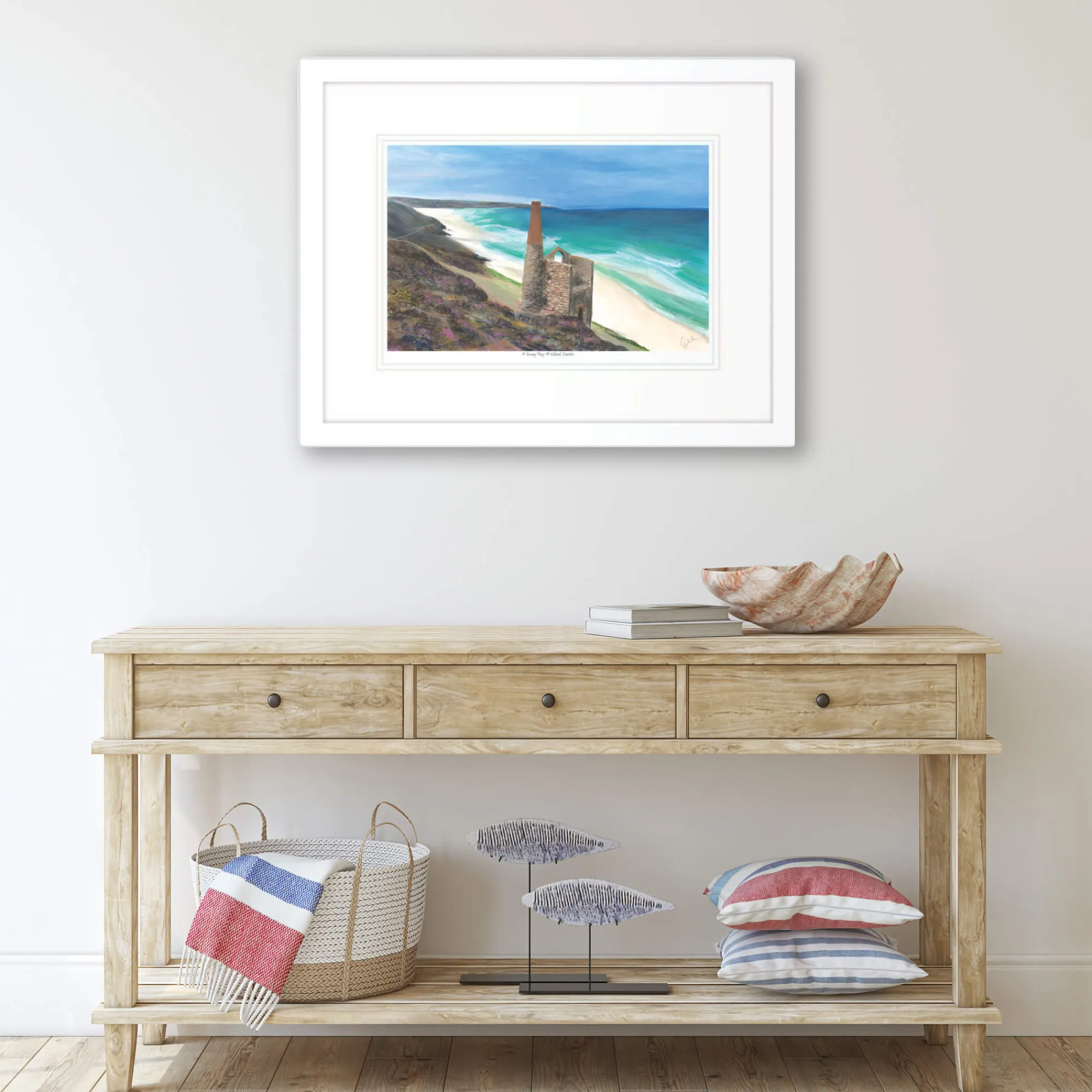 Unframed Prints*Whistlefish A Sunny Day At Wheal Coates Art Print