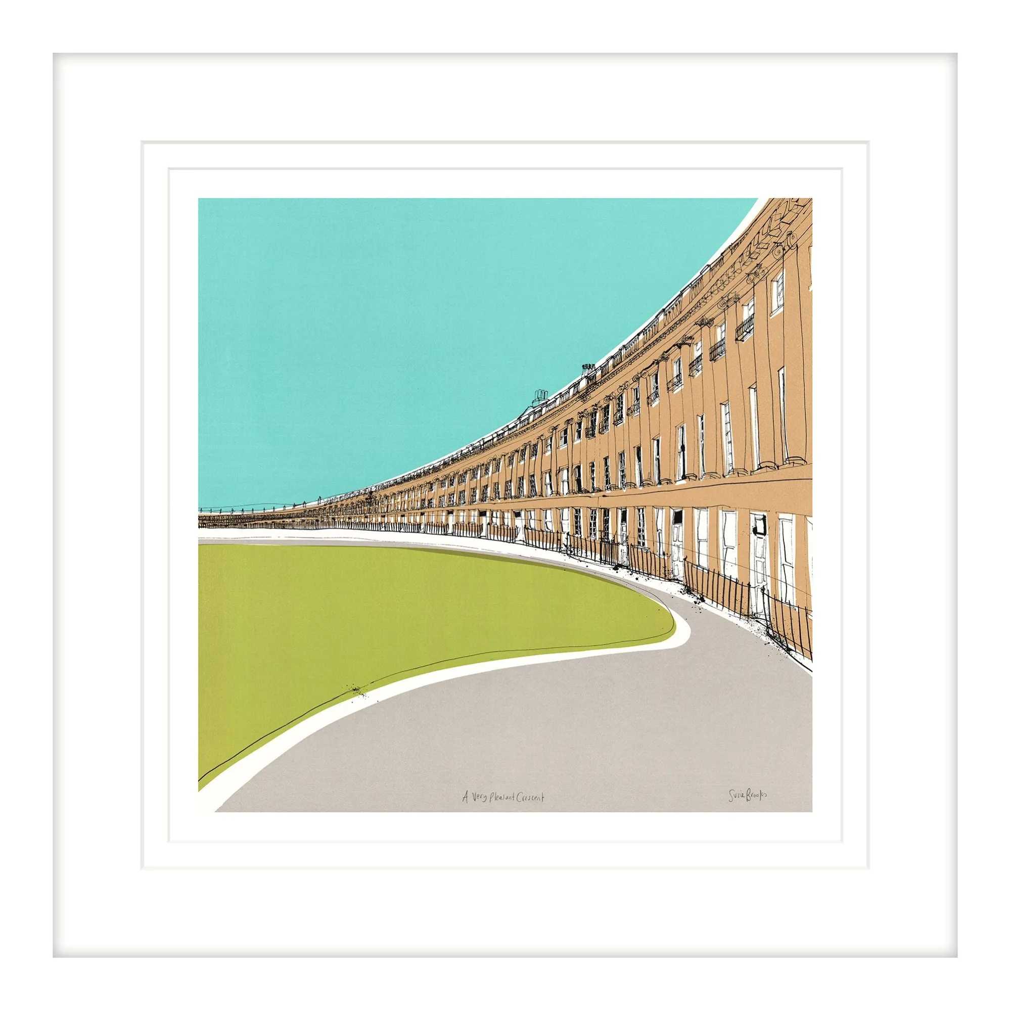 Framed Prints*Whistlefish A Very Pleasant Crescent Framed Print
