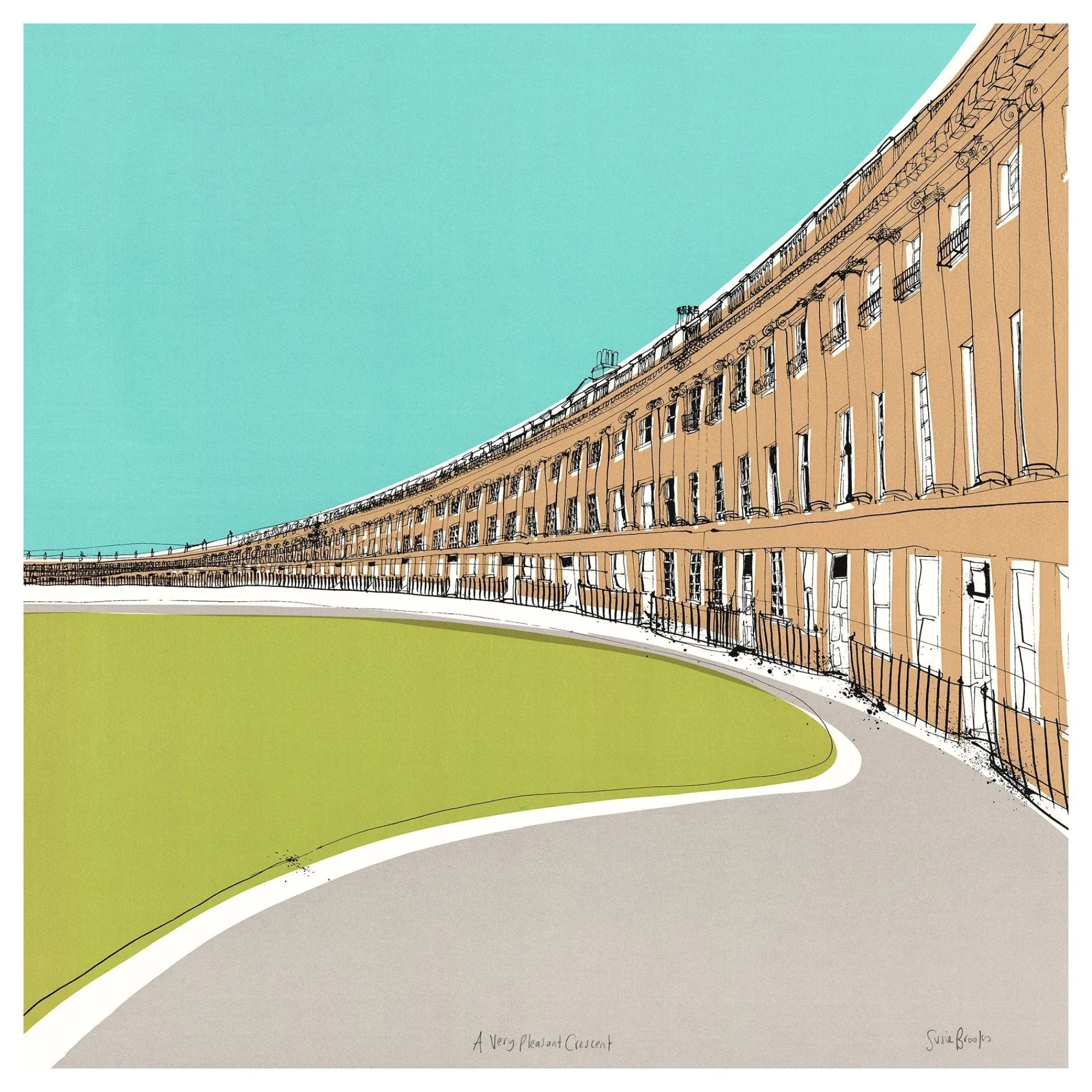 Unframed Prints*Whistlefish A Very Pleasant Crescent Art Print