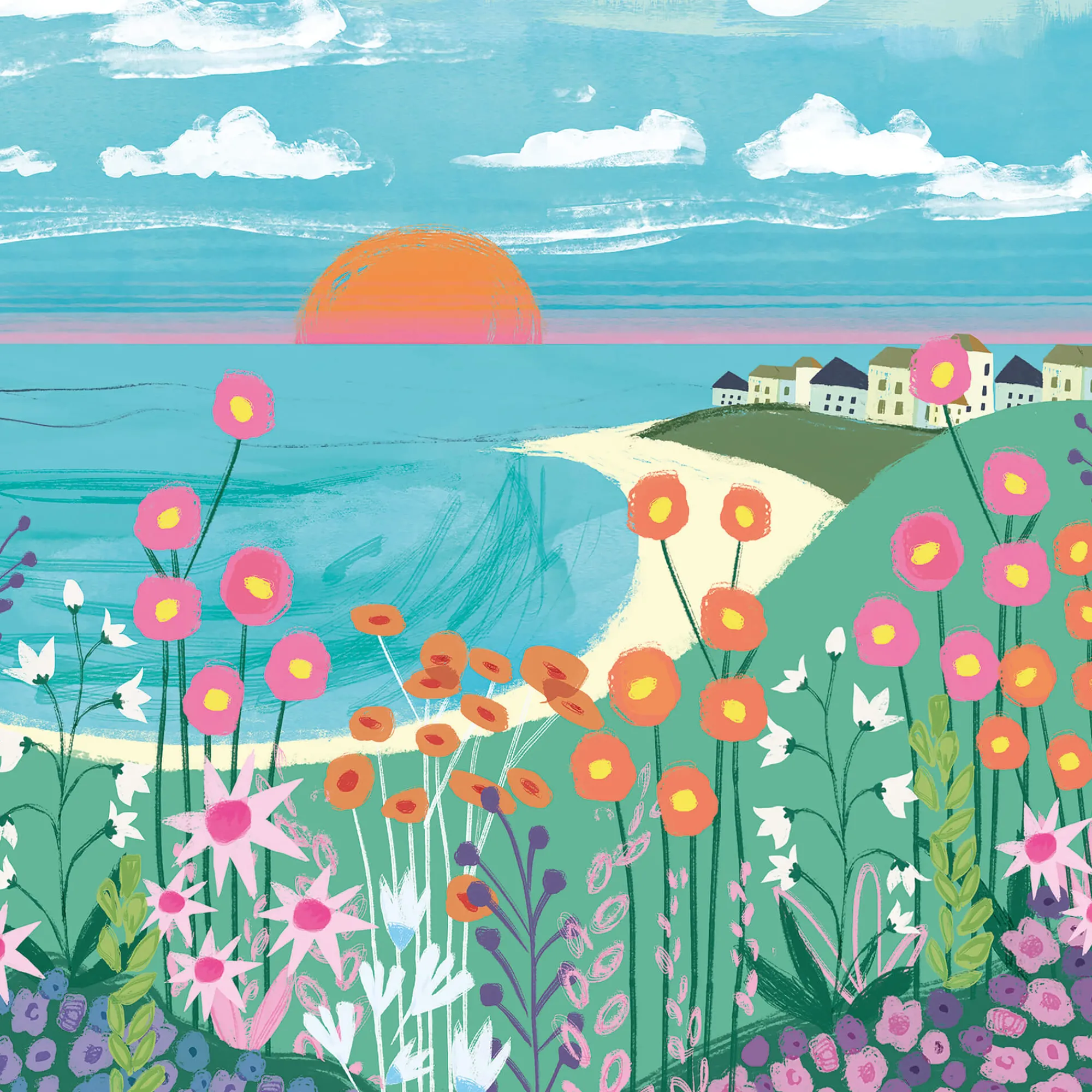 Unframed Prints*Whistlefish A View From Porthmeor Art Print