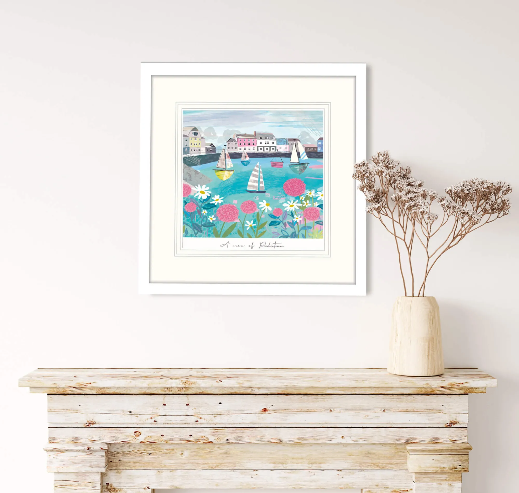Unframed Prints*Whistlefish A View Of Padstow Art Print