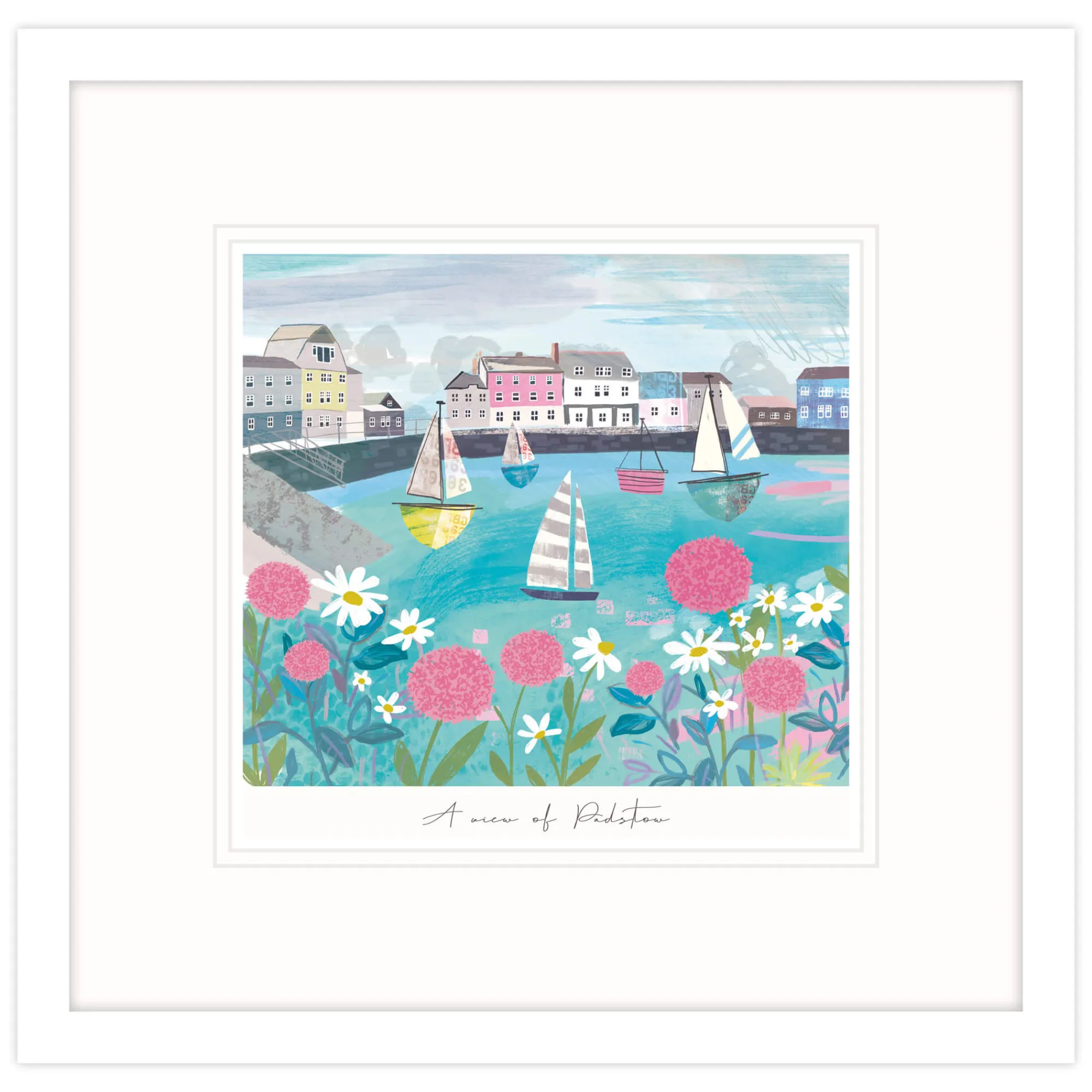 Padstow|Cornwall*Whistlefish A View Of Padstow Framed Print