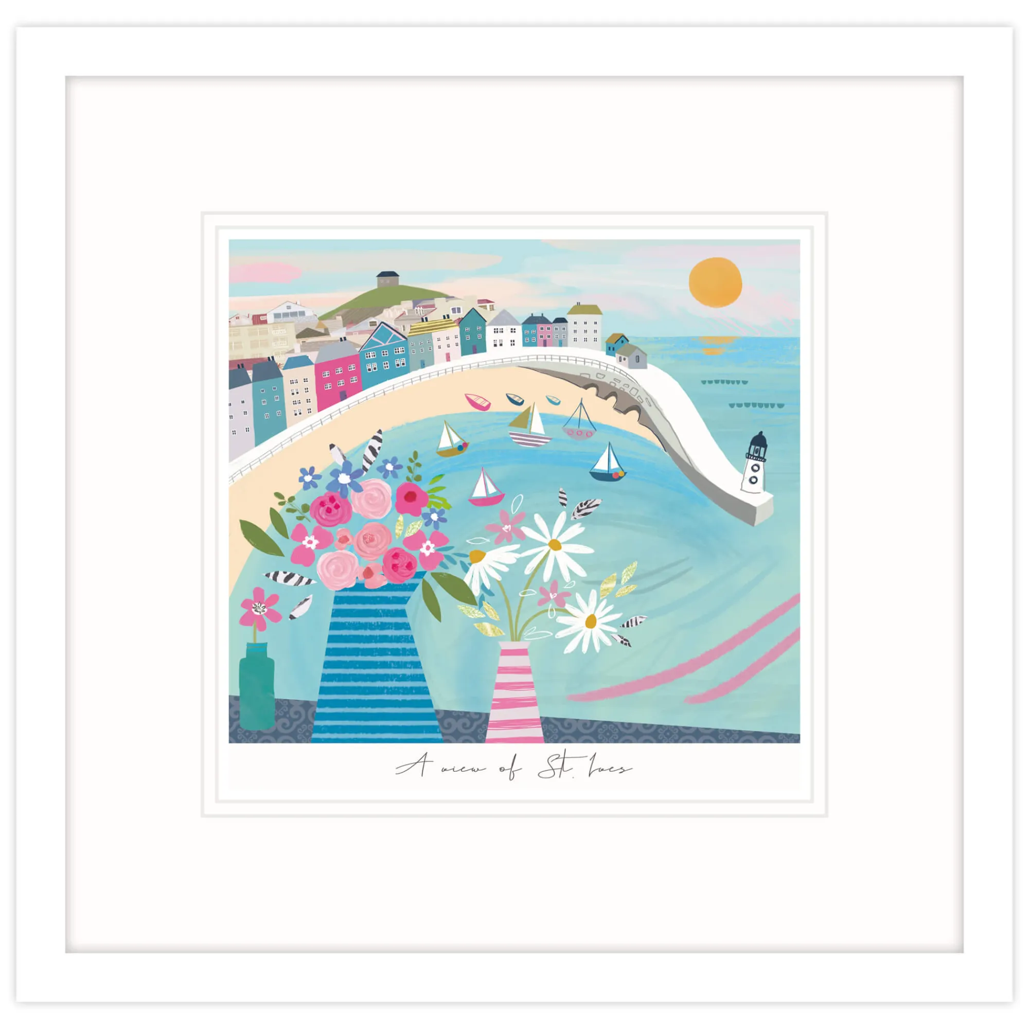 St Ives|Cornwall*Whistlefish A View Of St Ives Framed Print