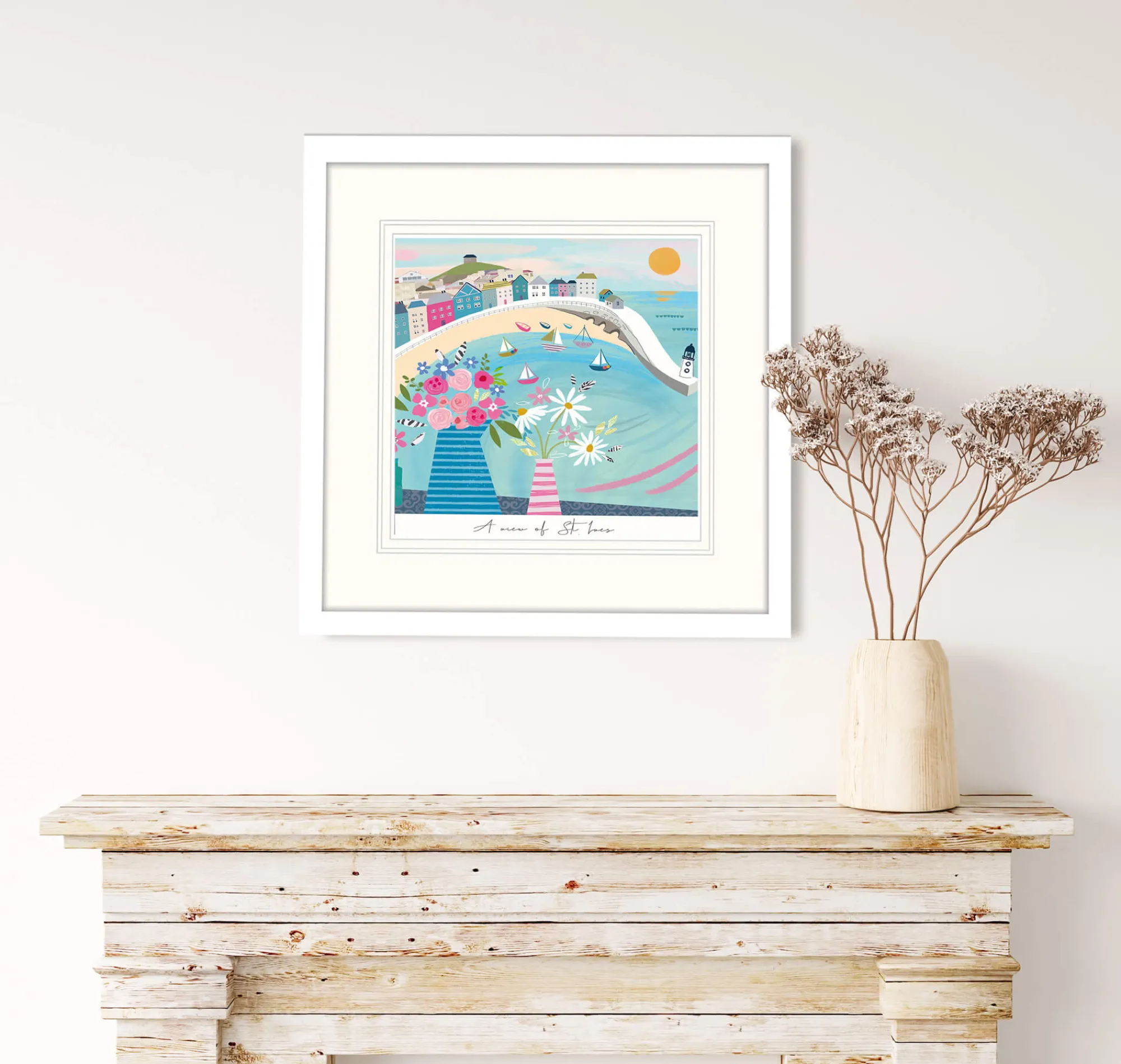 St Ives|Cornwall*Whistlefish A View Of St Ives Framed Print