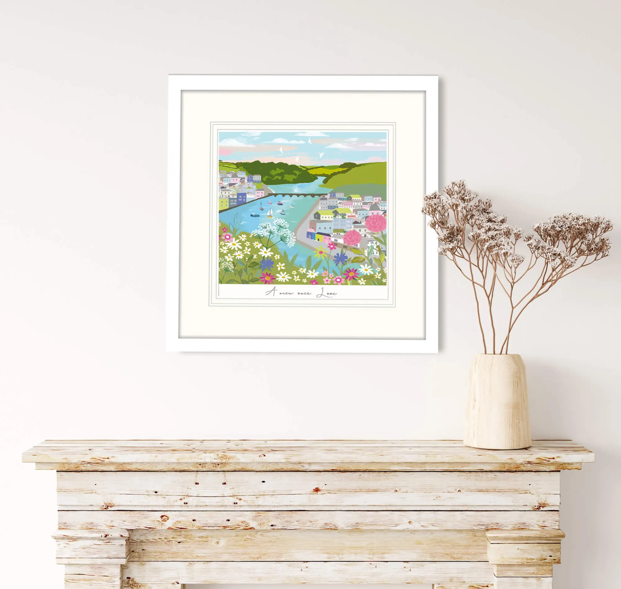 Unframed Prints*Whistlefish A View Over Looe Art Print