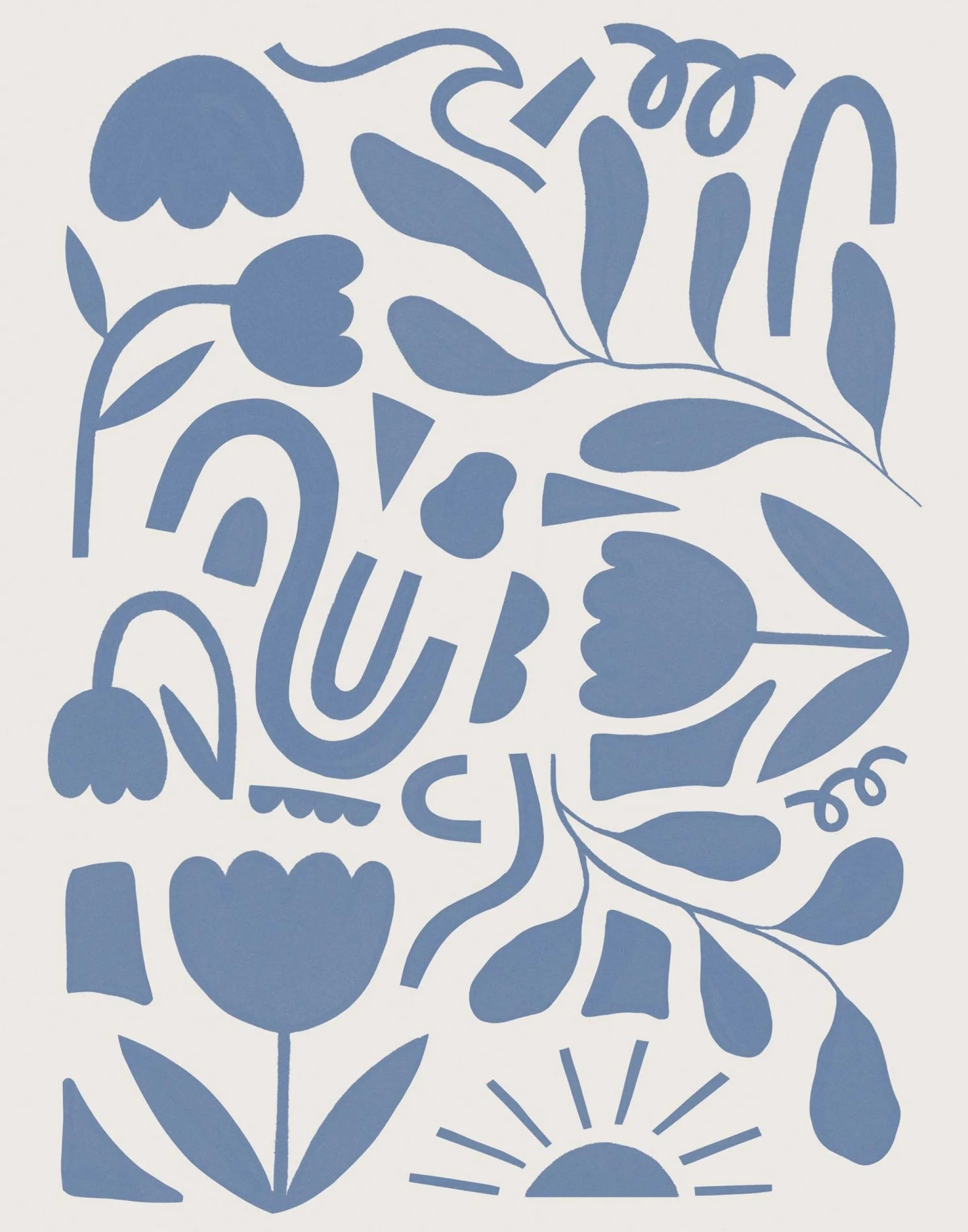 Unframed Prints*Whistlefish Abstract Blooms Art Print