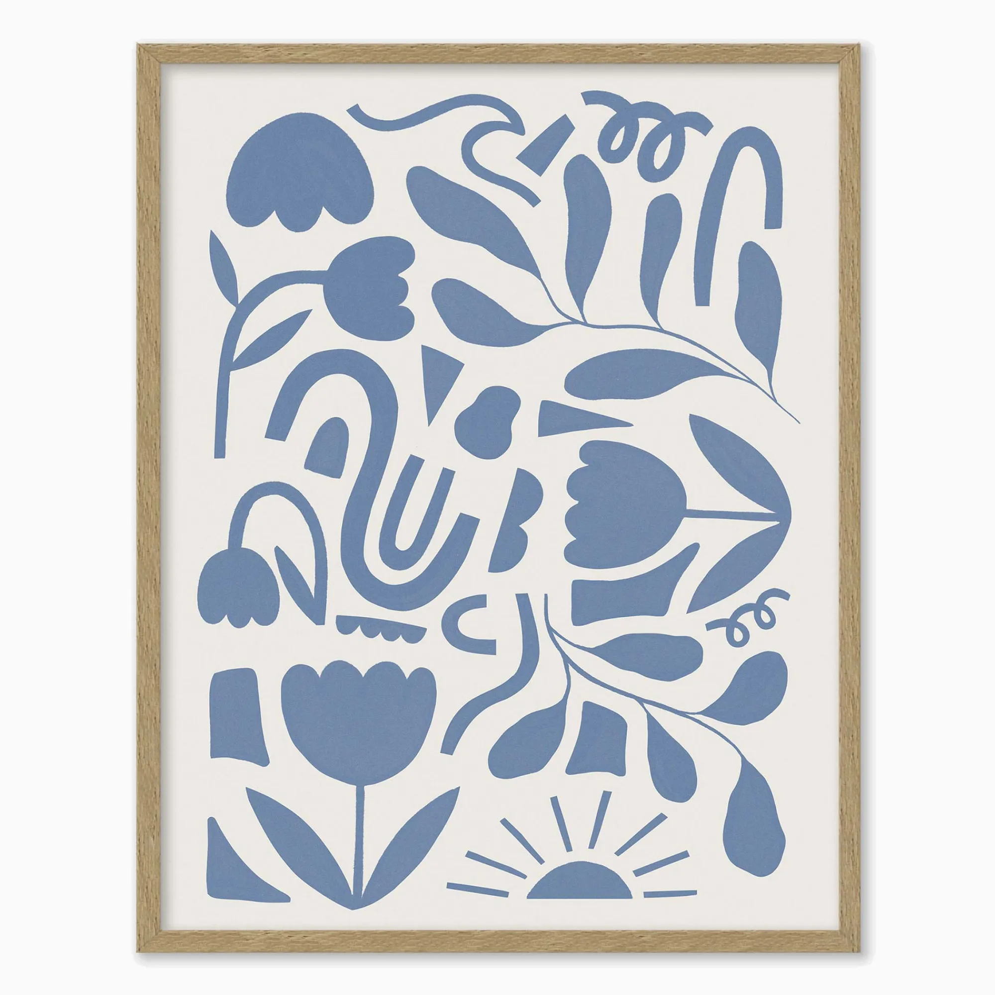 Floral & Flowers|Featured Artwork*Whistlefish Abstract Blooms Framed Print