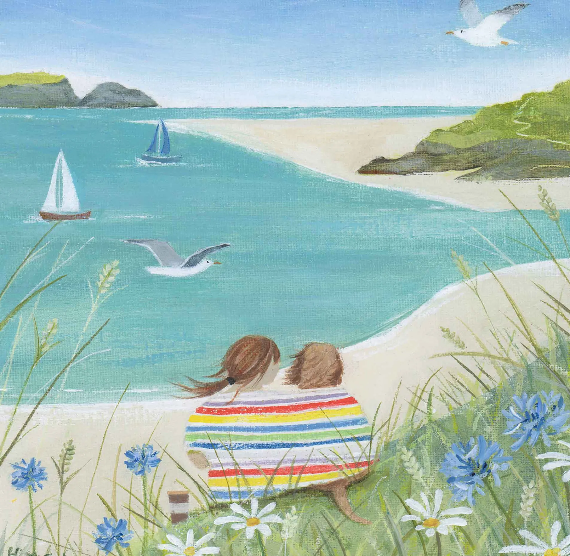 Unframed Prints*Whistlefish After Our Swim Art Print