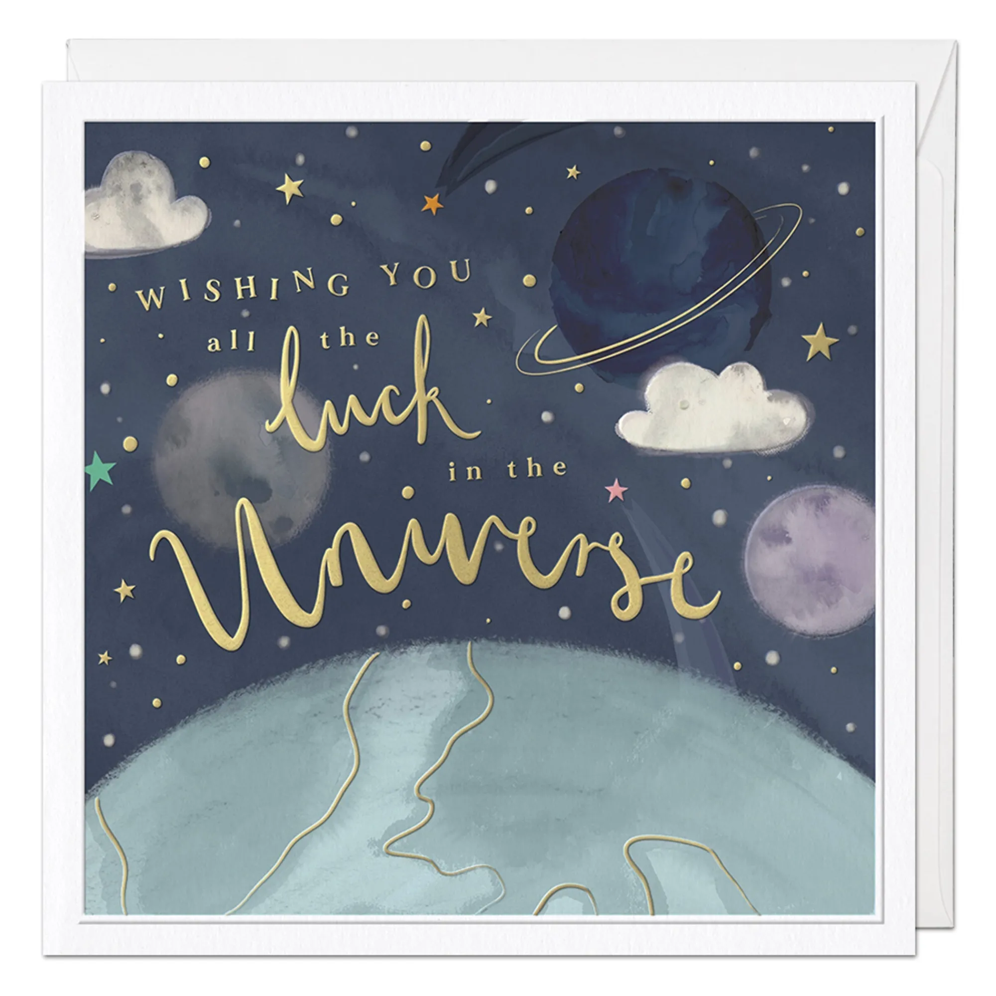 Leaving & Retirement|Just To Say*Whistlefish All The Luck Luxury Good Luck Card