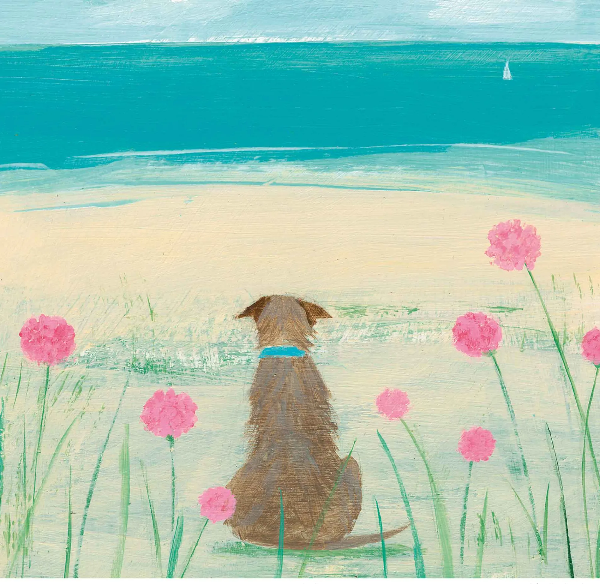 Unframed Prints*Whistlefish Among The Sea Pinks Art Print