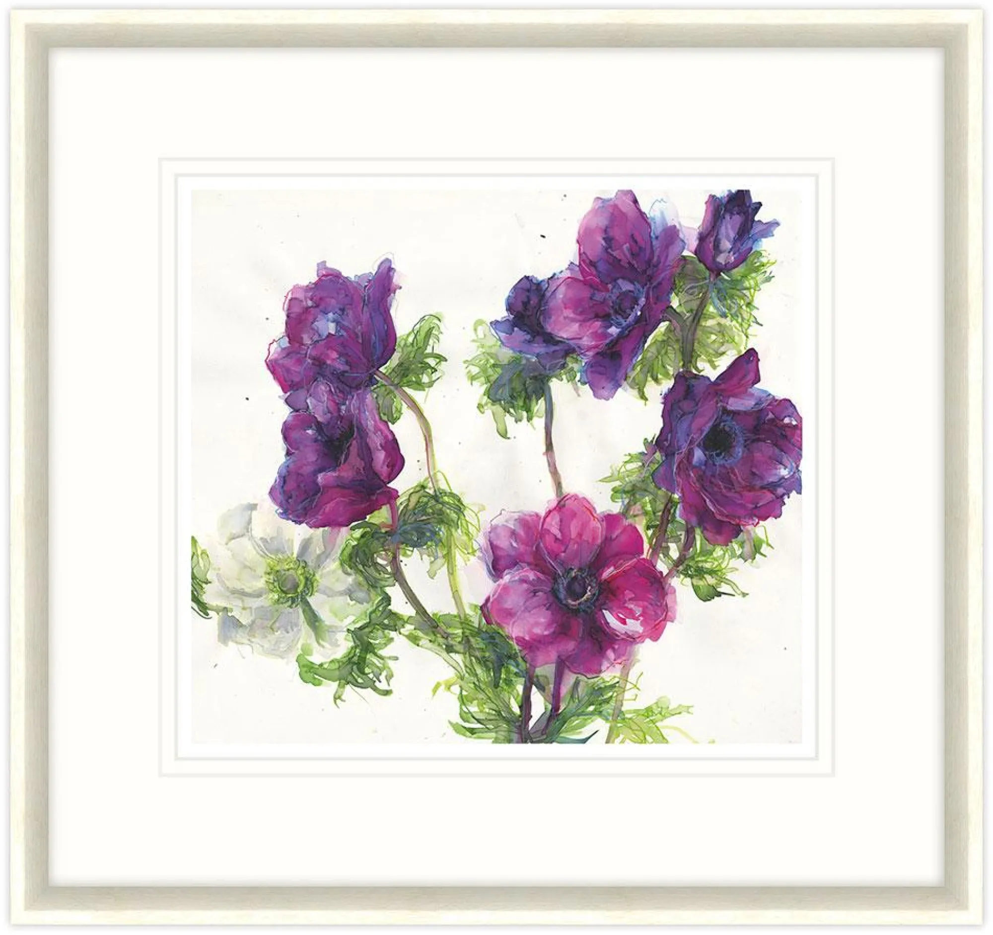 Framed Prints*Whistlefish Anemones Floral Framed Print