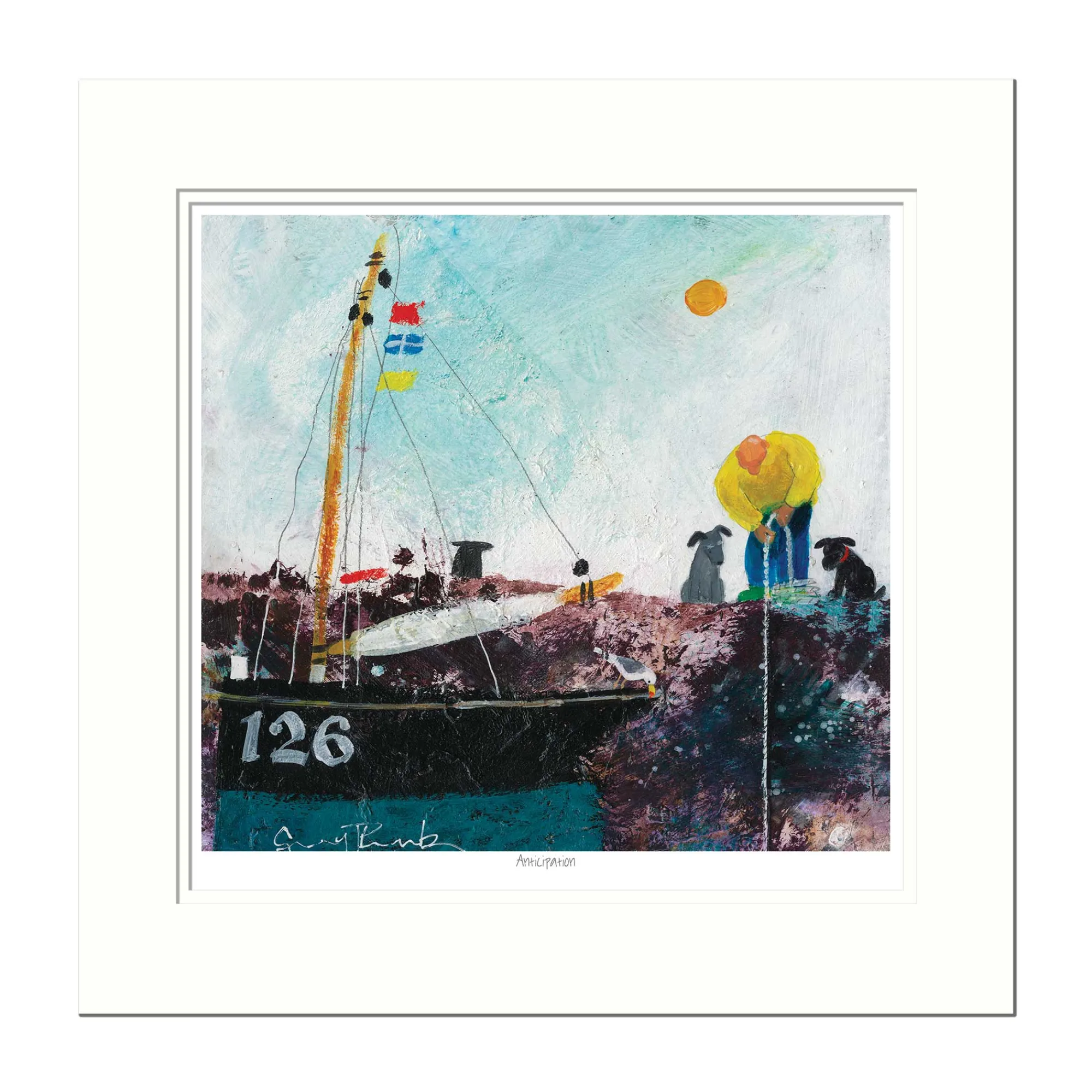 Boat & Sailing|Mounted Prints*Whistlefish Anticipation Small Mounted Print