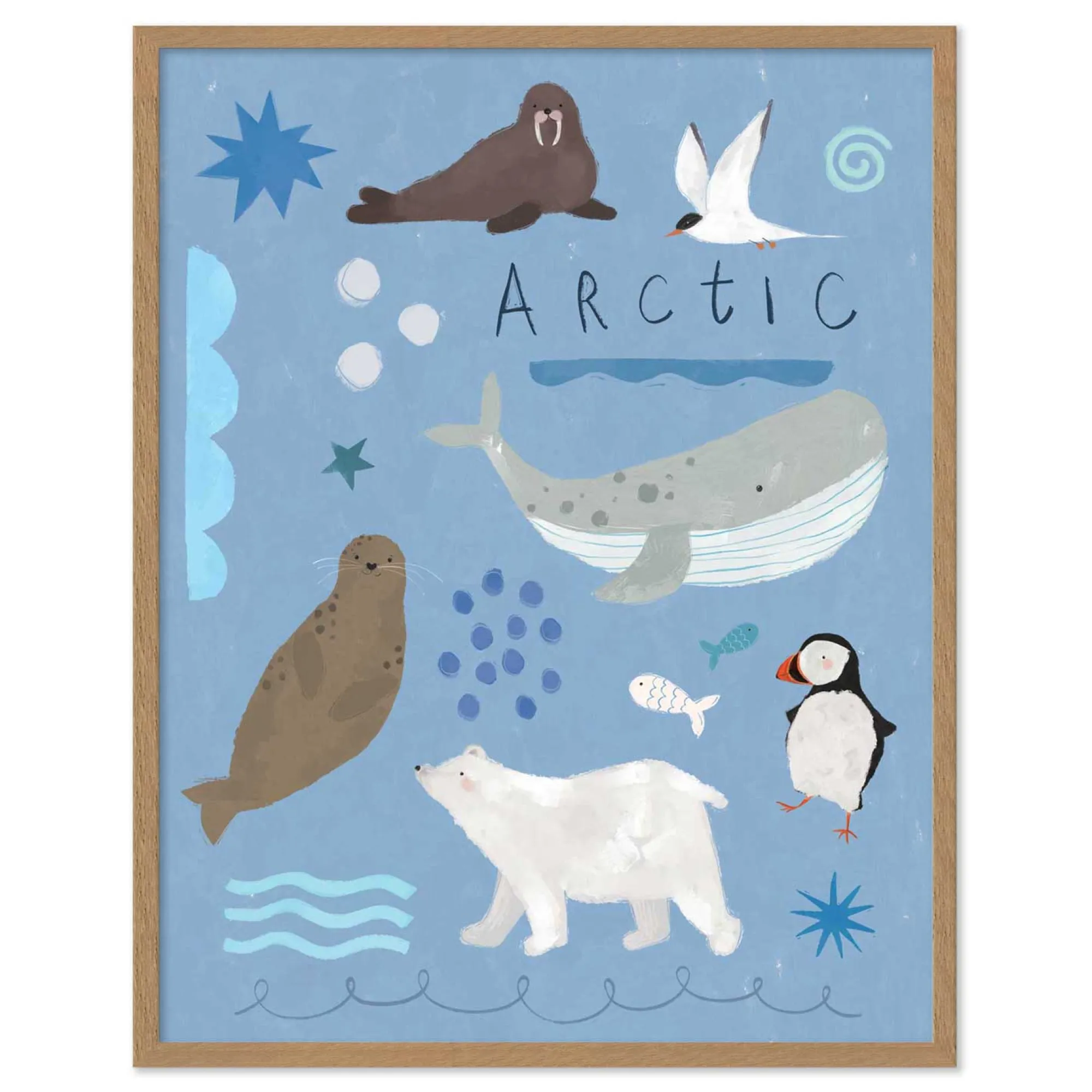 Wild Wonders|Animal*Whistlefish Arctic Explorers Medium Framed Print