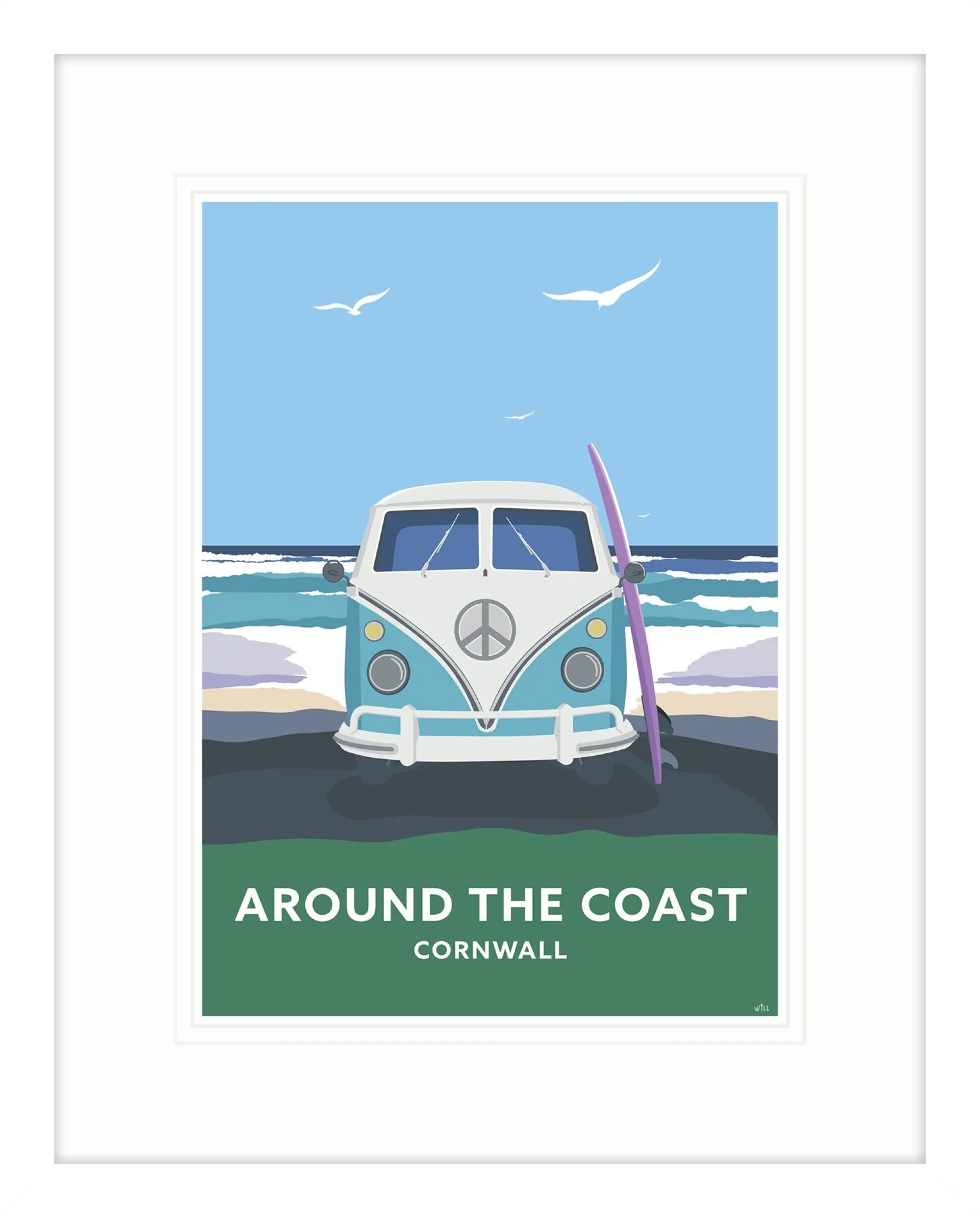 Travel|Framed Prints*Whistlefish Around The Coast Framed Print