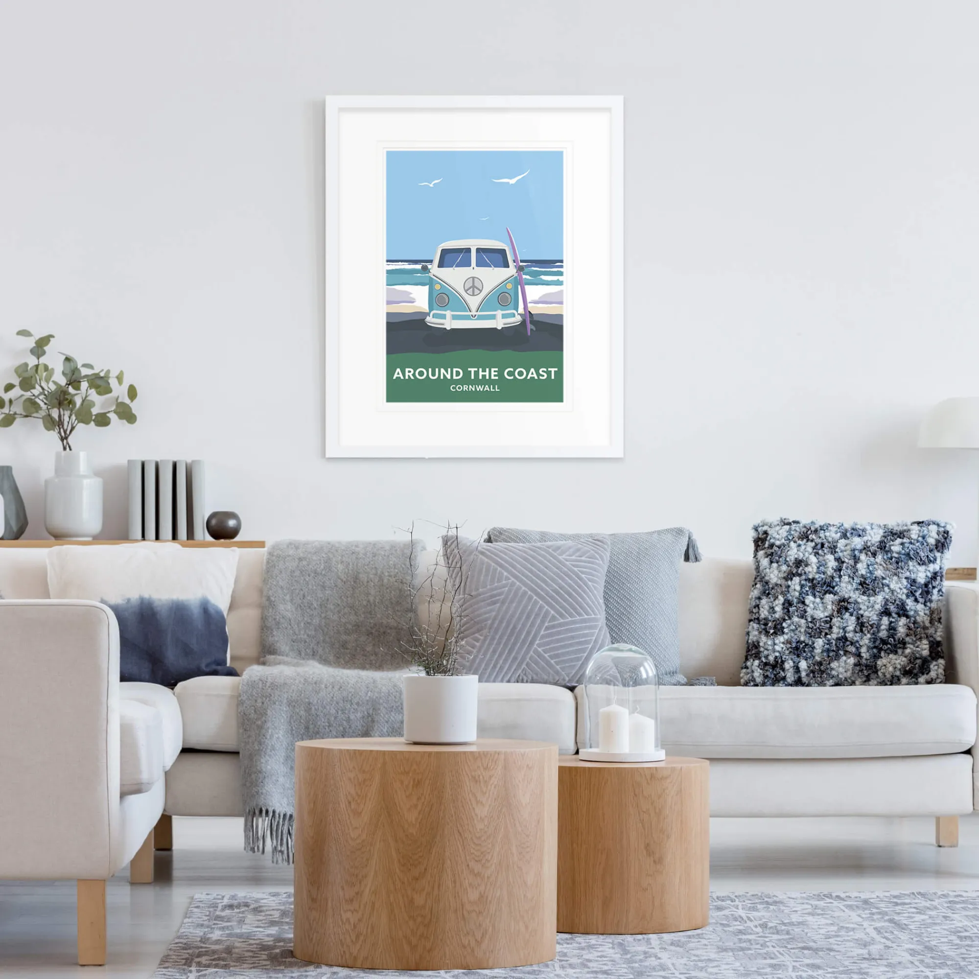 Travel|Framed Prints*Whistlefish Around The Coast Framed Print