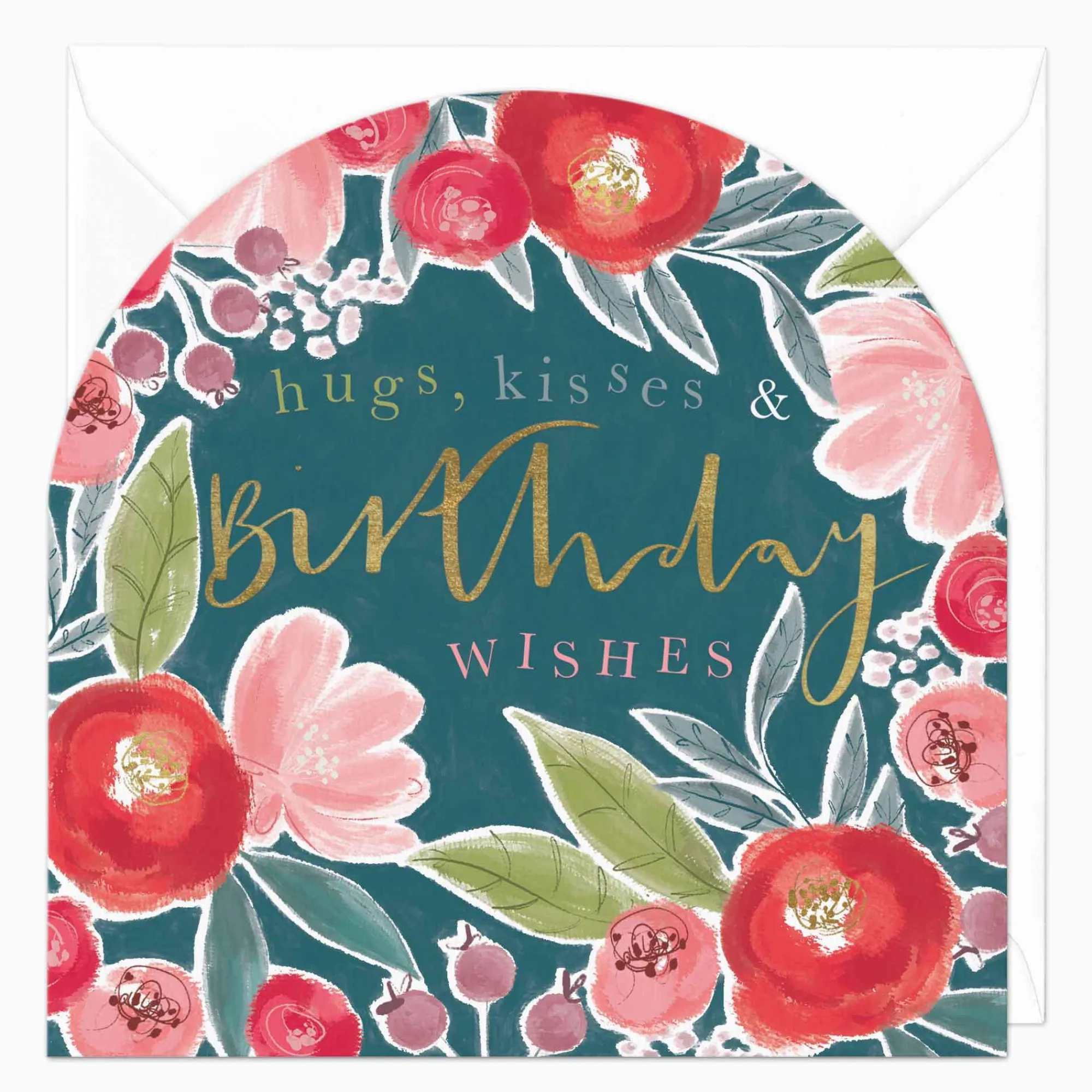 Birthday|For Her*Whistlefish Artistic Pastel Birthday Arch Card
