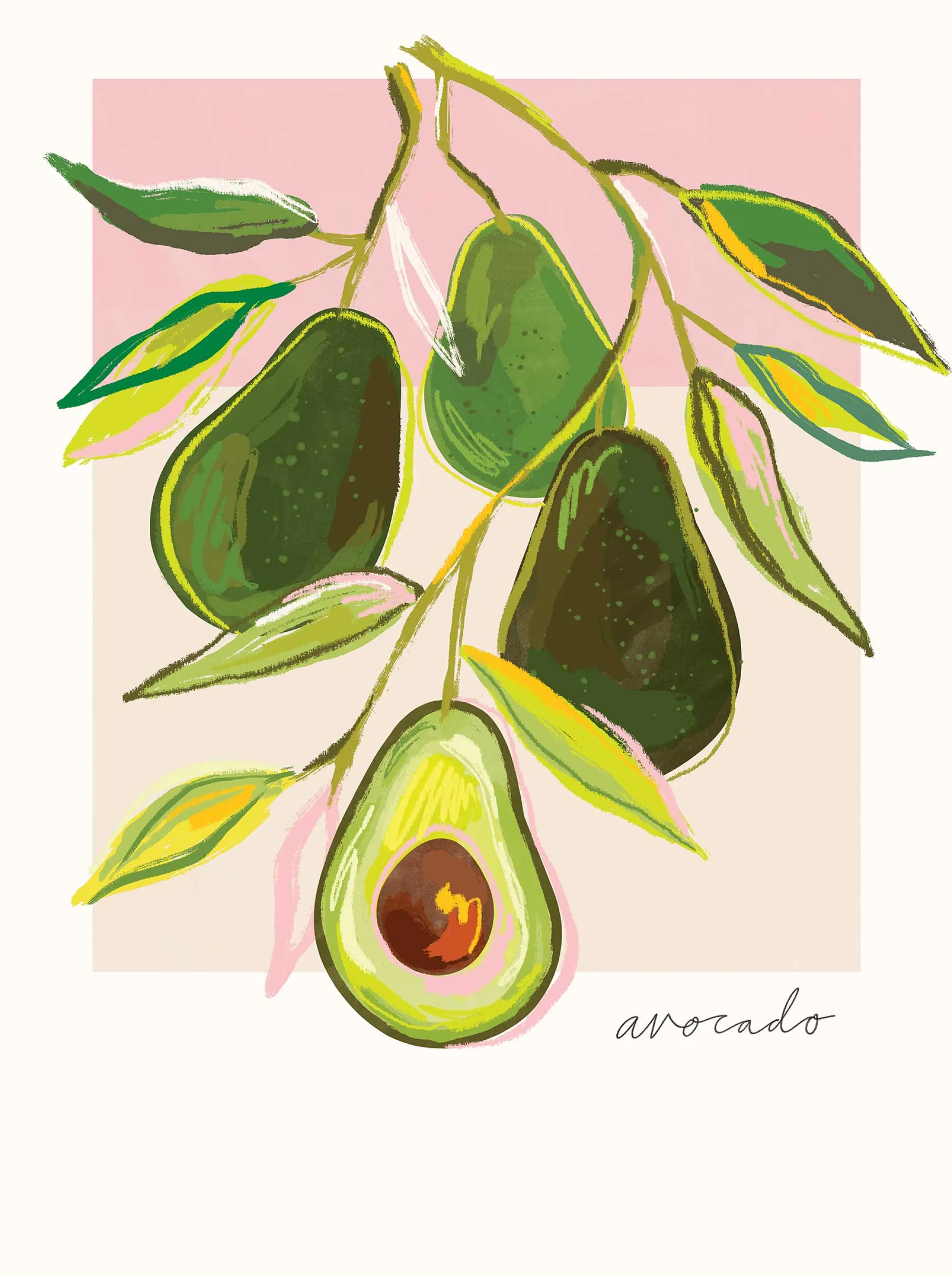 Framed Prints*Whistlefish Avocados Framed Print