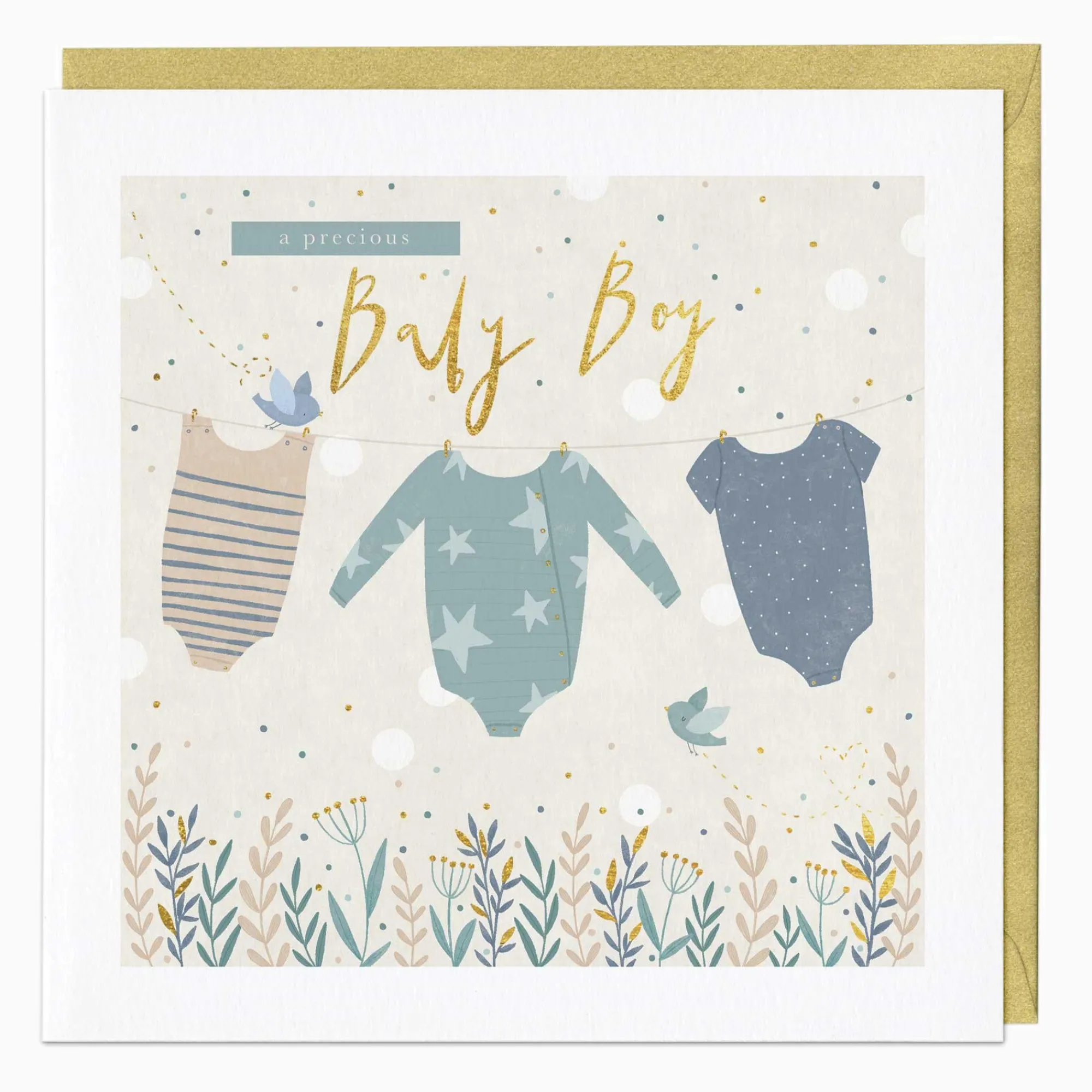 New Baby|Christening*Whistlefish Baby Boy Card