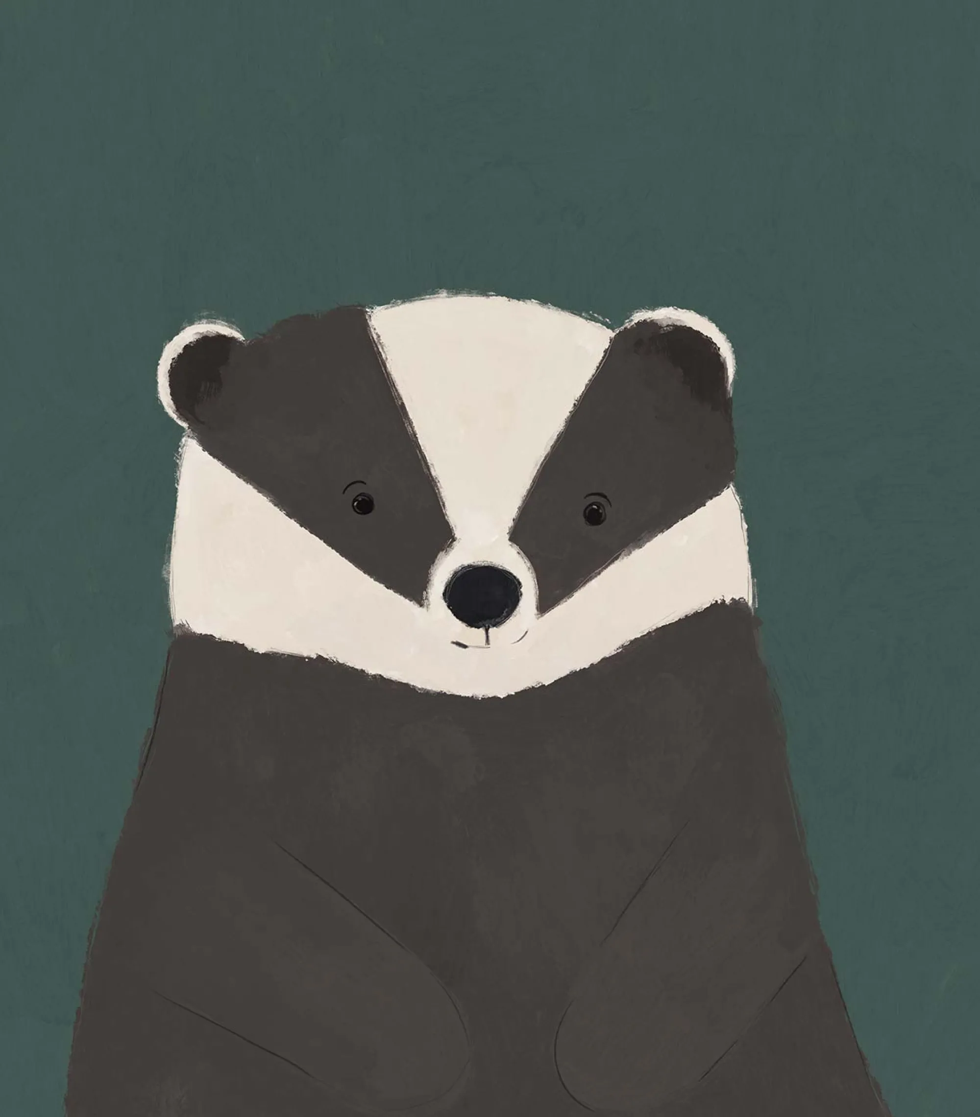 Animal|Framed Prints*Whistlefish Badger Small Framed Print