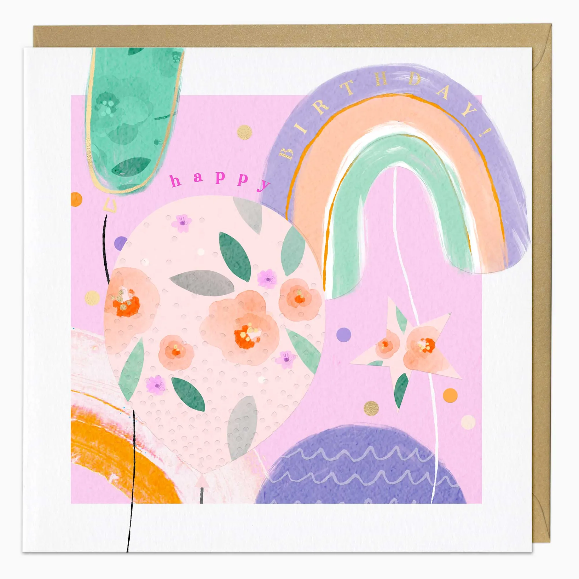 Birthday|Birthday*Whistlefish Balloons & Rainbows Luxury Birthday Card