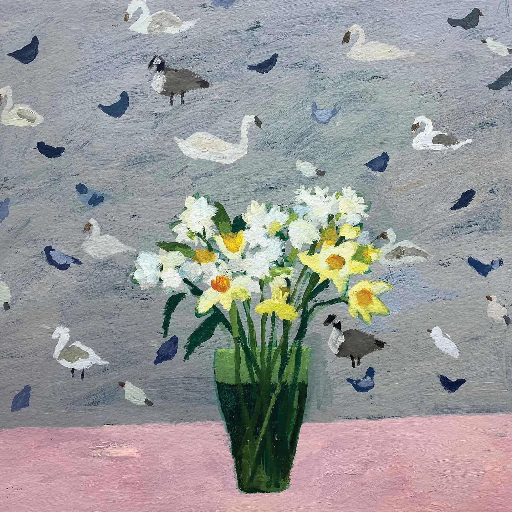Unframed Prints*Whistlefish Bankside Winter Birds Large Art Print