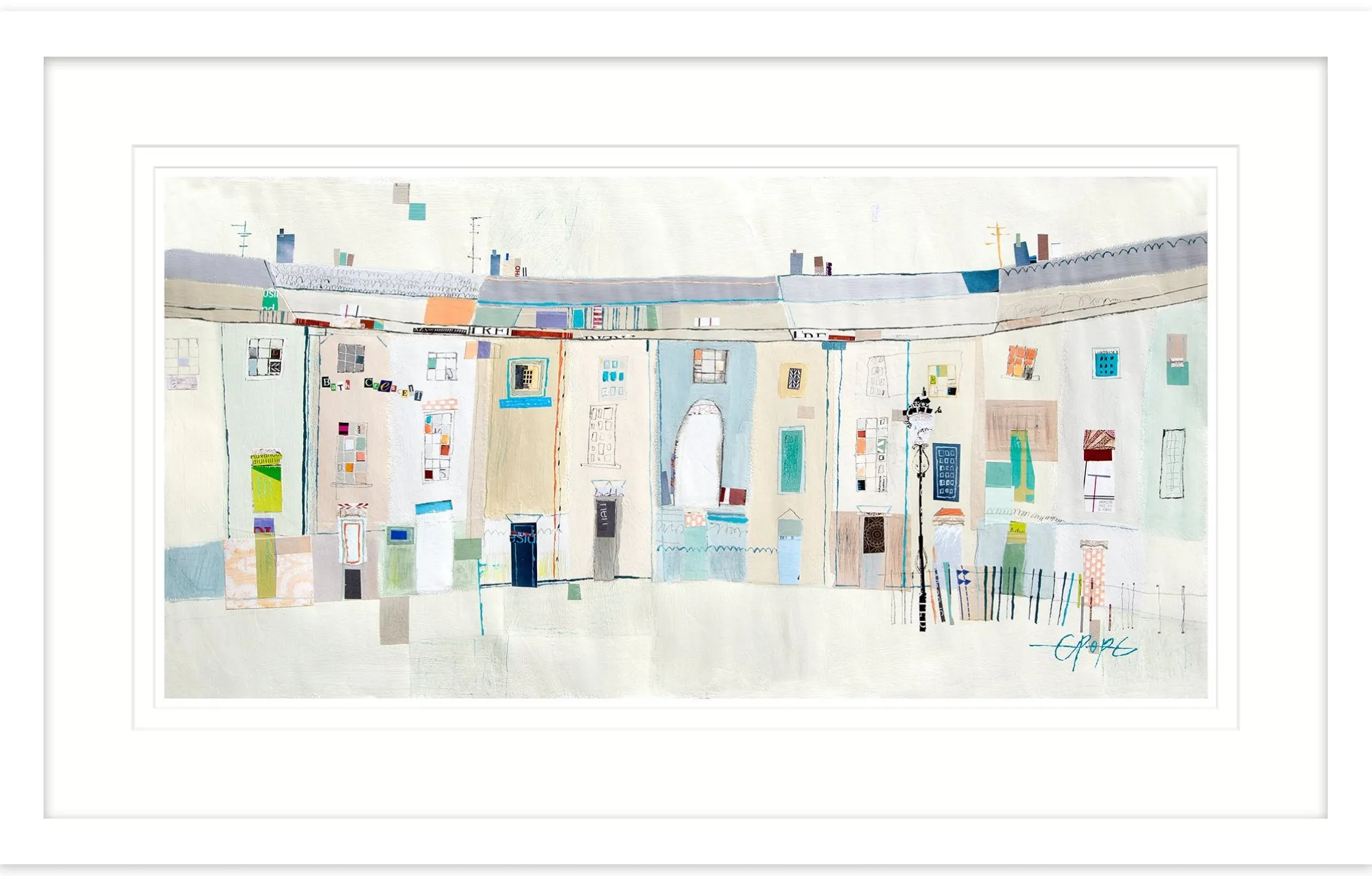 Framed Prints*Whistlefish Bath Crescent Tall Houses Framed Print