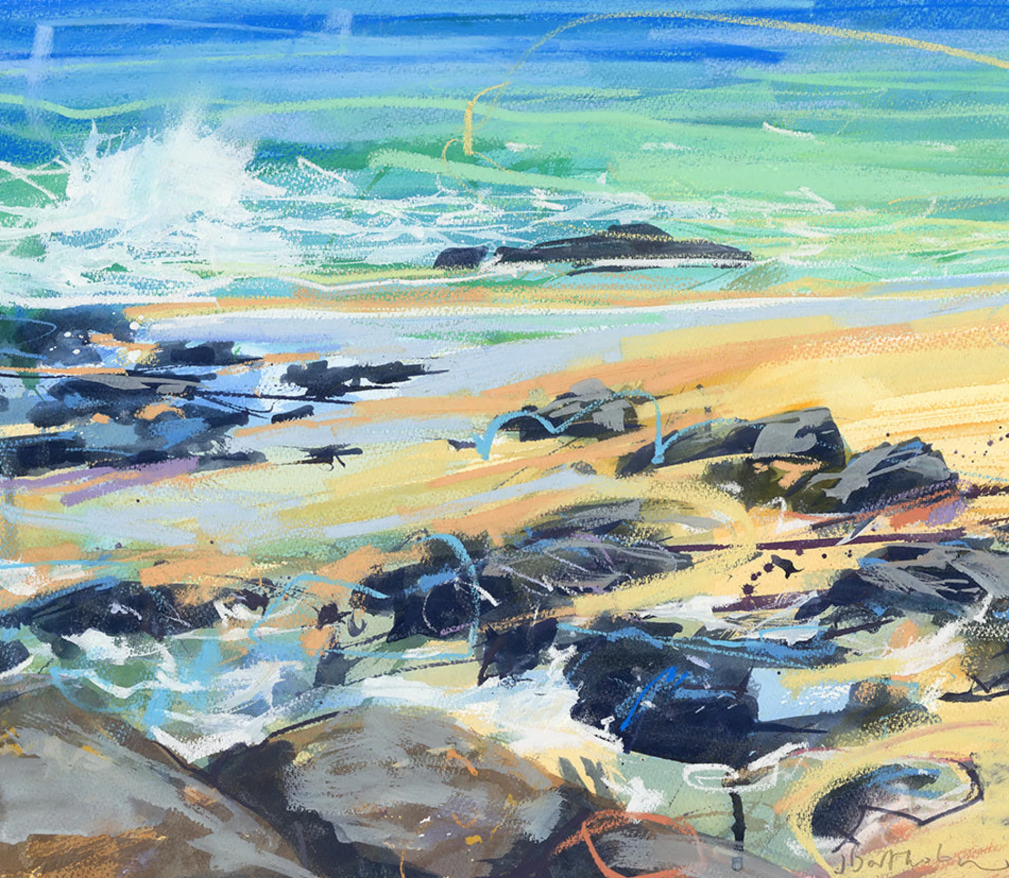 Unframed Prints*Whistlefish Beach Colours 4 Art Print