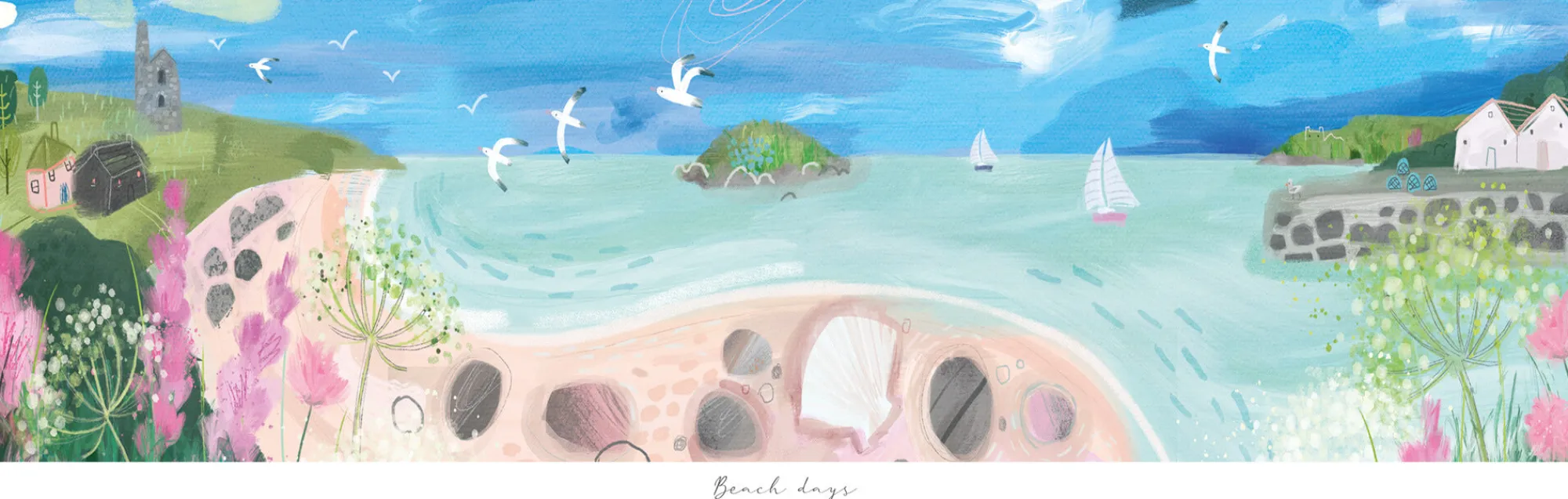 Unframed Prints*Whistlefish Beach Days Art Print