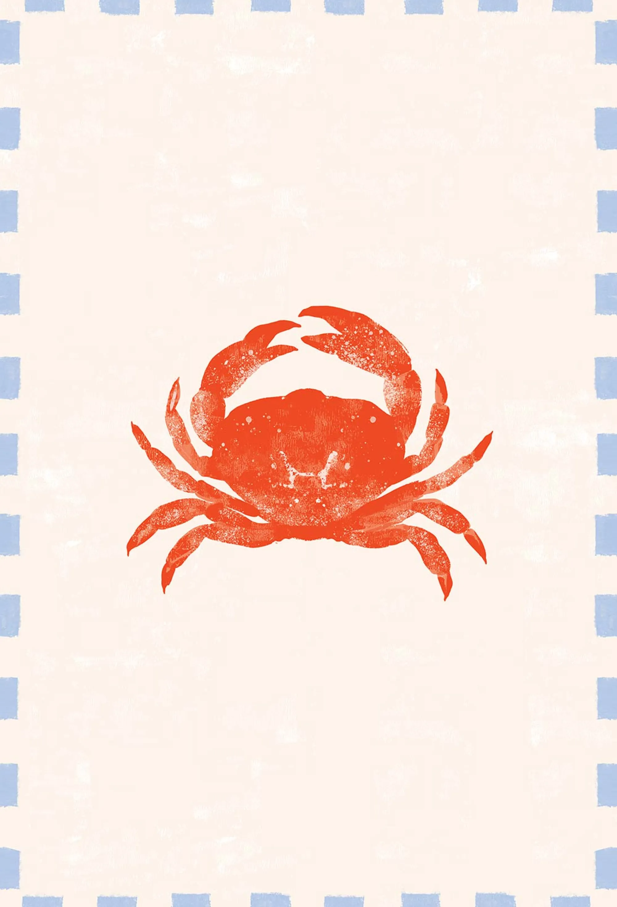 Unframed Prints*Whistlefish Beach House Crab Large Art Print