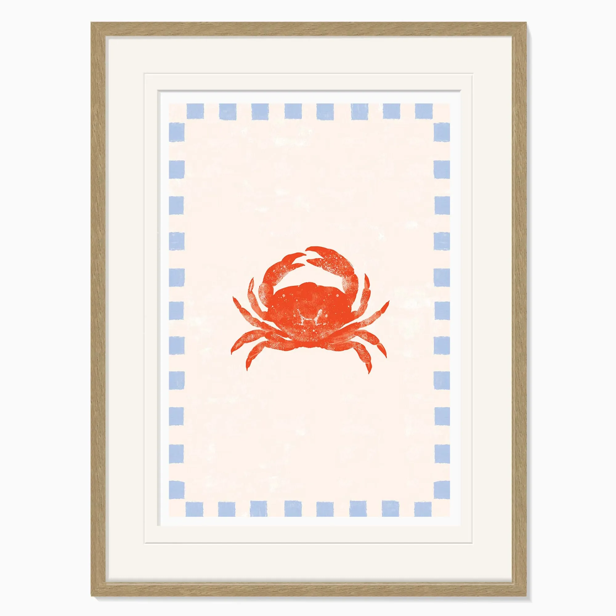 Animal|Framed Prints*Whistlefish Beach House Crab Large Framed Print