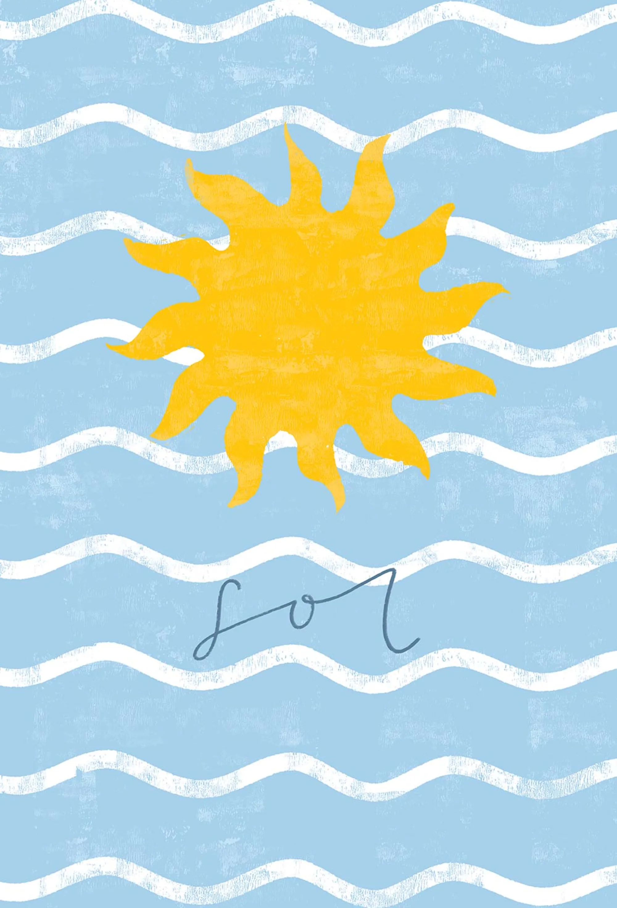 Unframed Prints*Whistlefish Beach House Sun Large Art Print