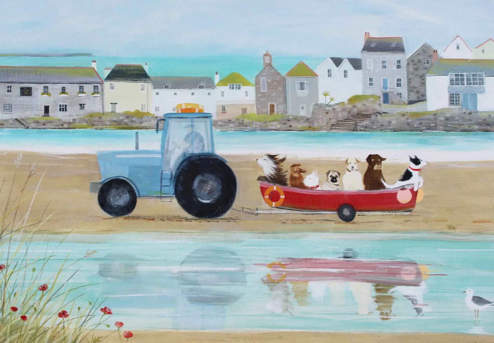 Unframed Prints*Whistlefish Beach Trip Art Print