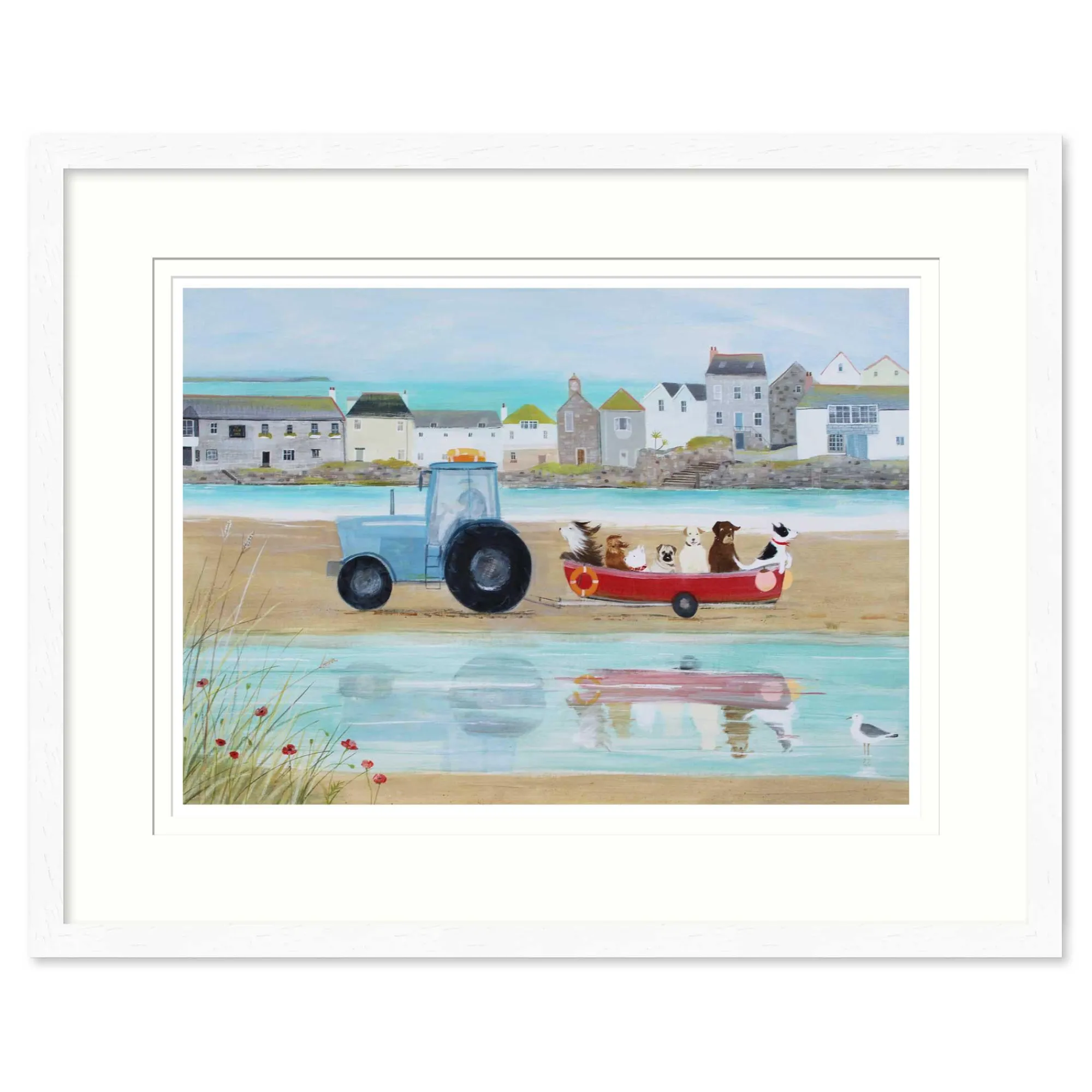 Floral & Flowers|Coastal Scenes*Whistlefish Beach Trip Framed Print