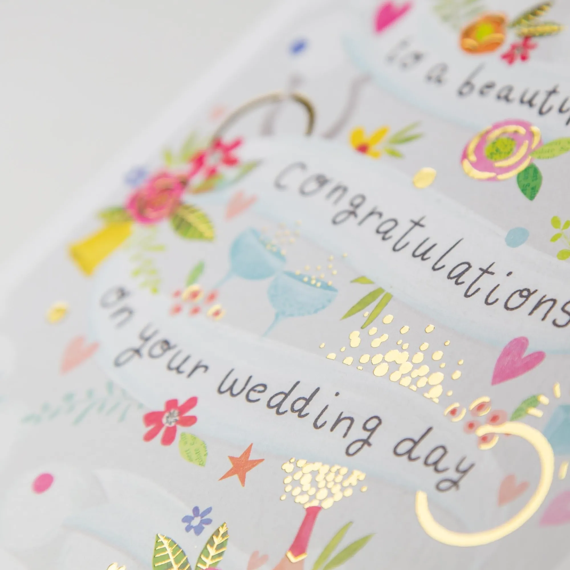 Wedding*Whistlefish Beautiful Couple Wedding Day Card