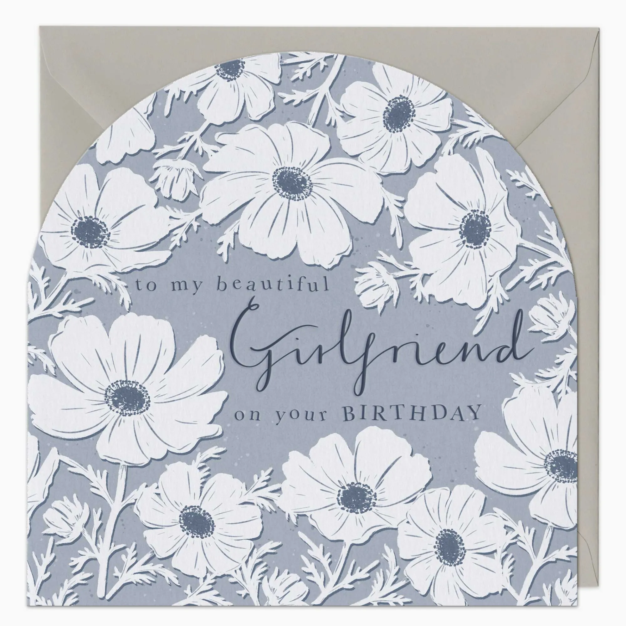 Birthday|For Relatives*Whistlefish Beautiful Girlfriend Birthday Arch Card