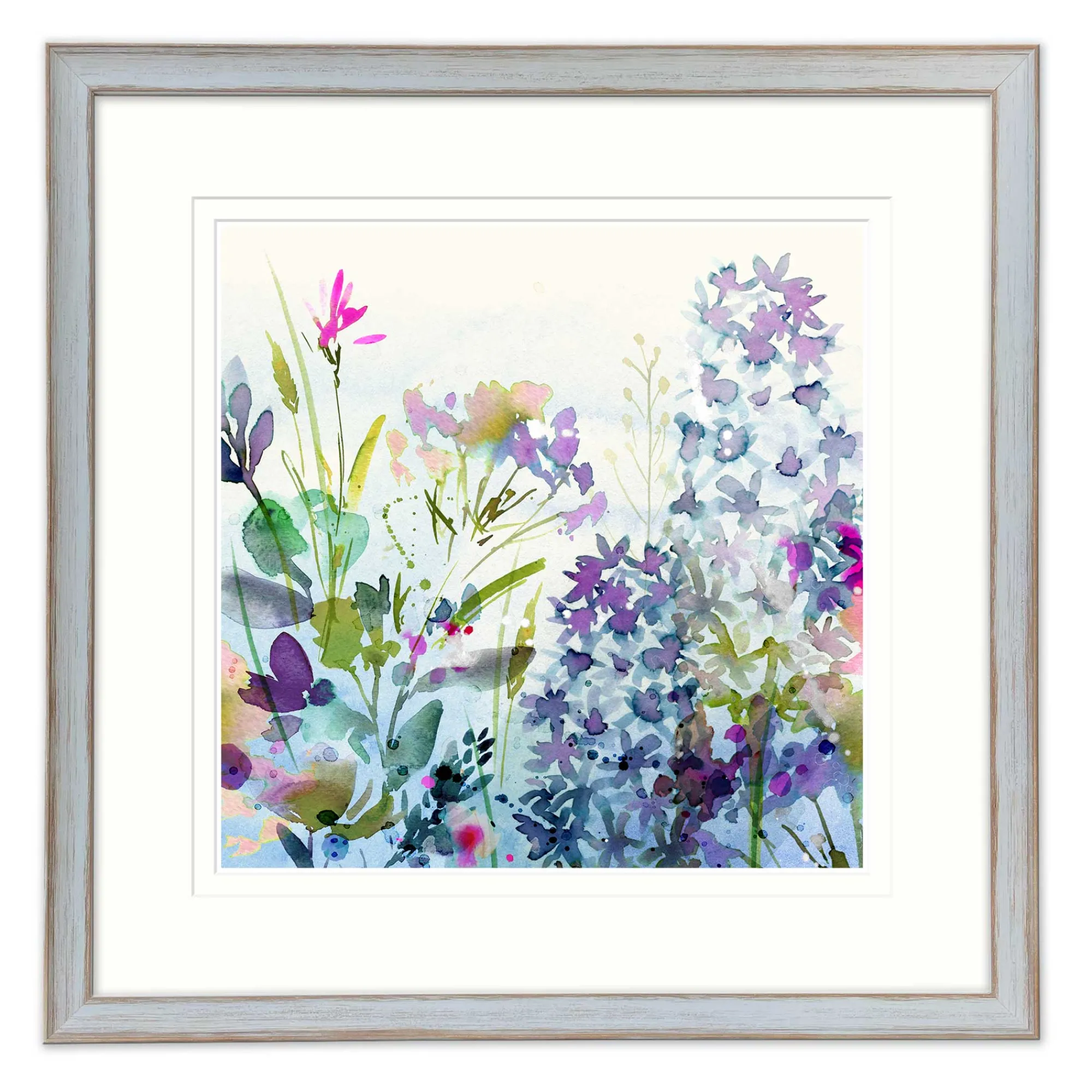 Floral & Flowers|Framed Prints*Whistlefish Beautiful In Blue Large Framed Print