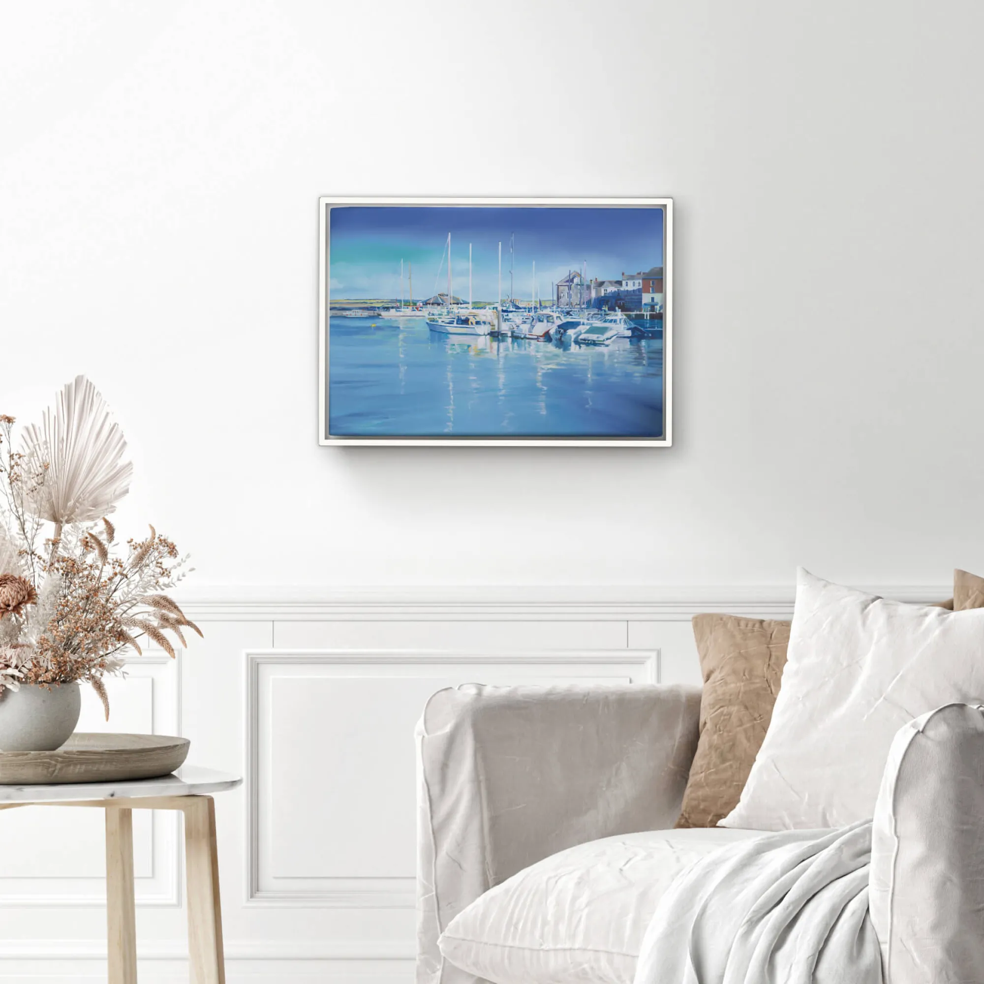 Padstow|Cornwall*Whistlefish Beautiful Padstow Framed Canvas