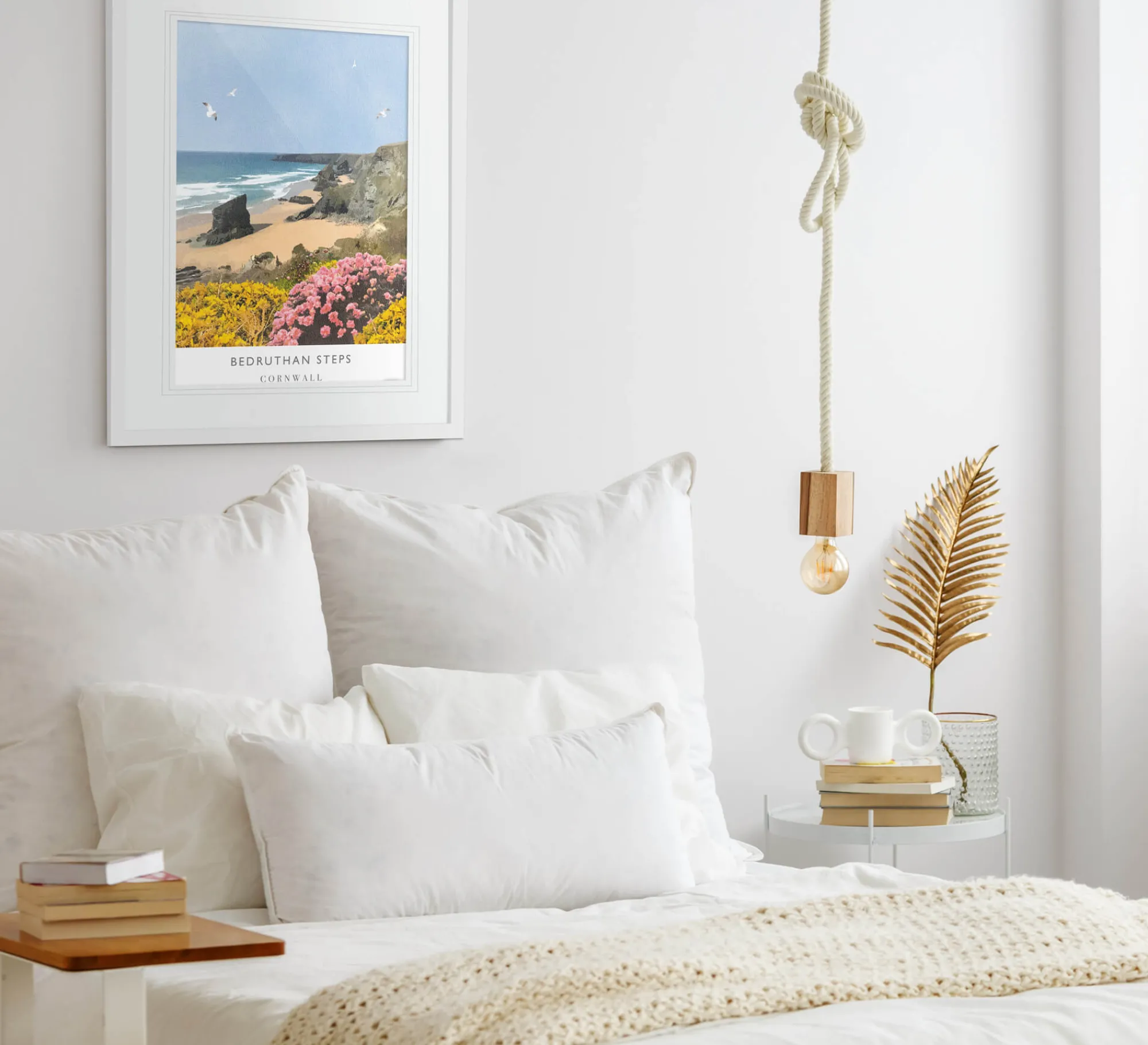 Cornwall|Travel*Whistlefish Bedruthan Steps Travel Framed Print