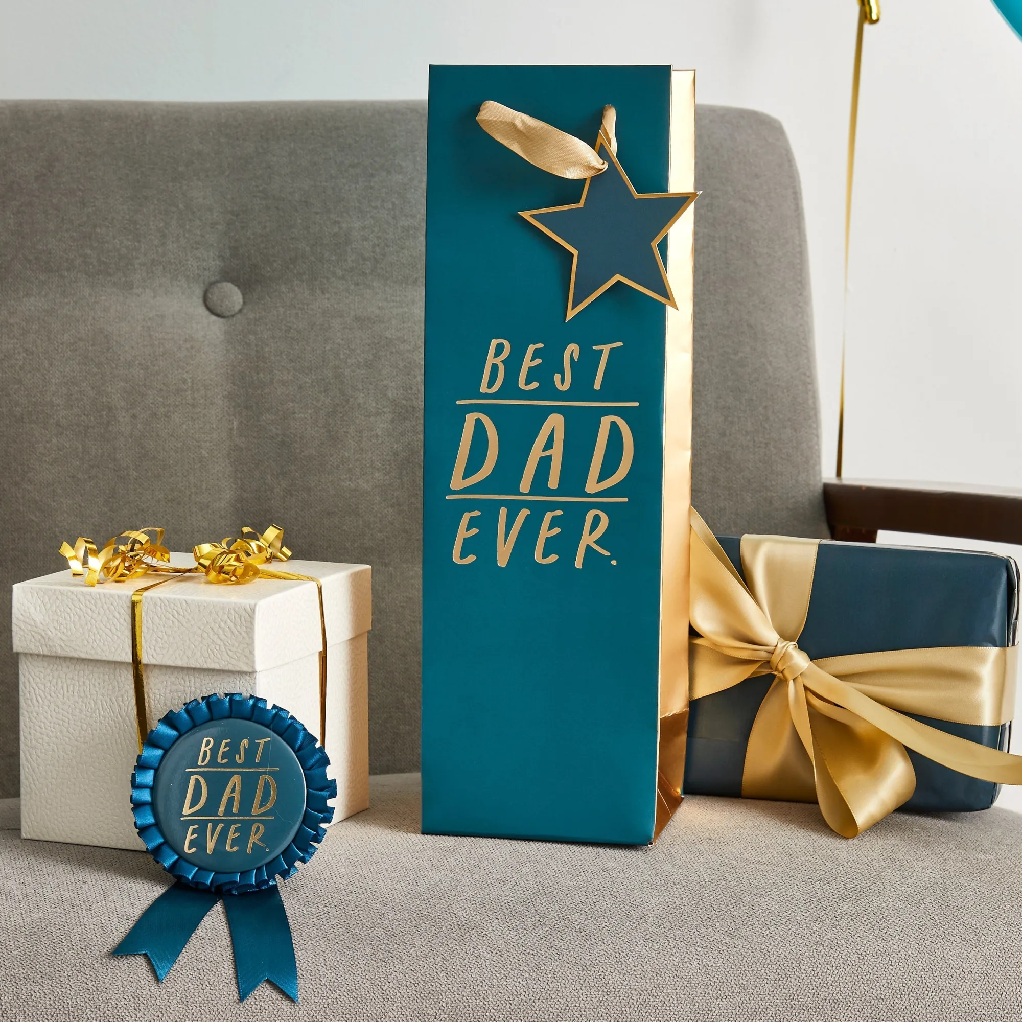 Gift Bags|Gift Bags*Whistlefish Best Dad Ever Bottle Bag