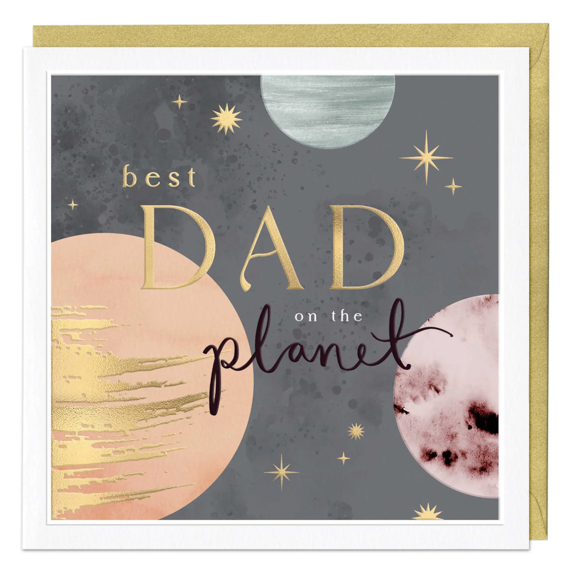 Birthday|Birthday*Whistlefish Best Dad On The Planet Luxury Card