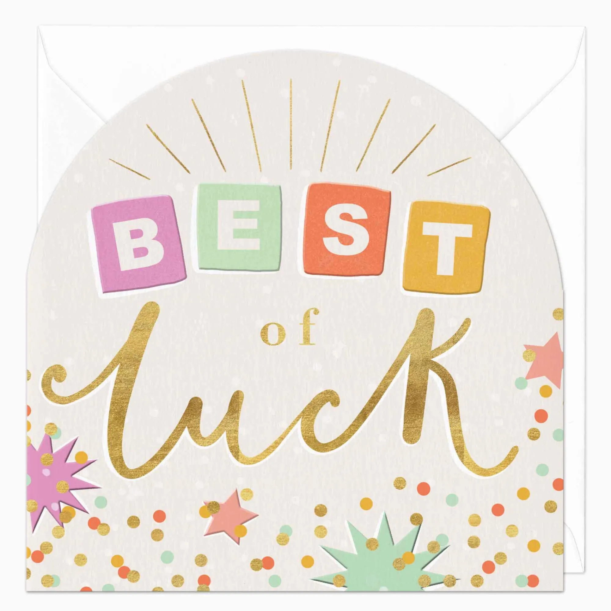 Good Luck*Whistlefish Best Of Luck Arch Card